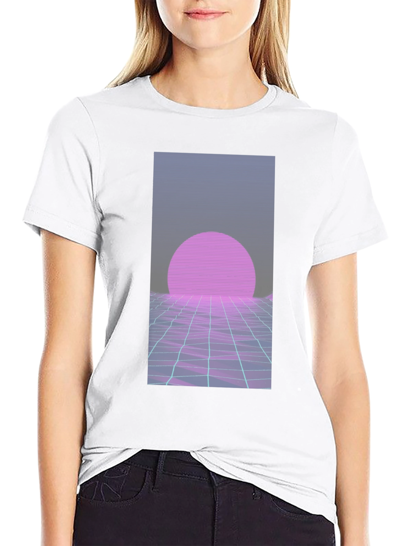 Retro Wave T-Shirt: 80s Style Sunset Graphic Tee