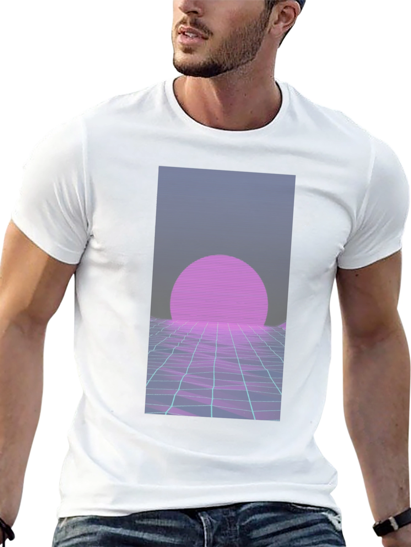 Retro Wave T-Shirt: 80s Style Sunset Graphic Tee