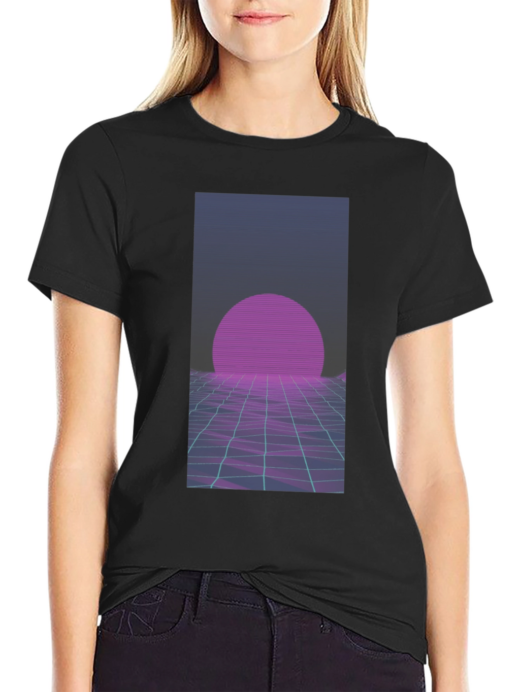 Retro Wave T-Shirt: 80s Style Sunset Graphic Tee