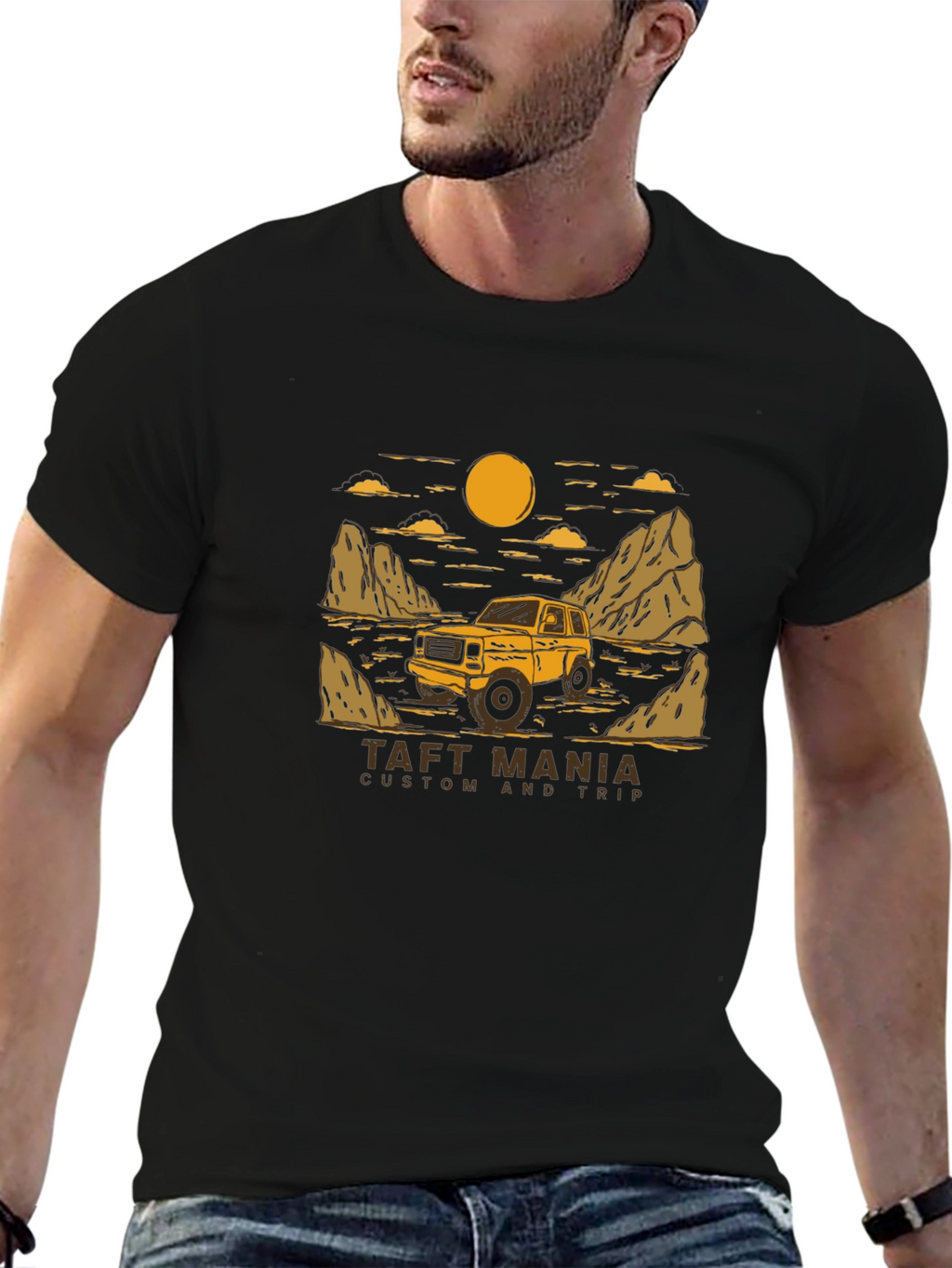 Taft Mania Custom Trip Black T-Shirt