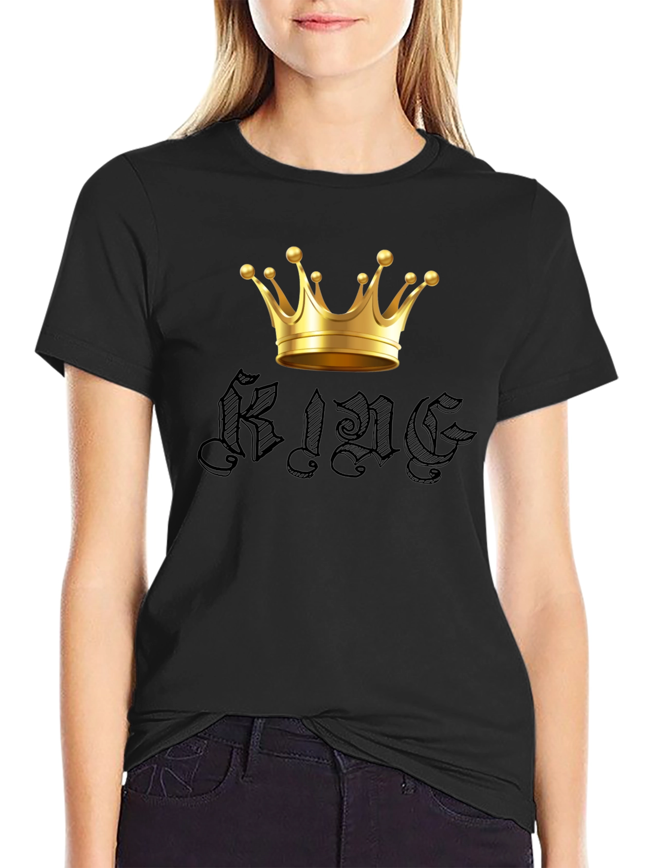 King Crown Graphic Tee - Mens Black T-Shirt