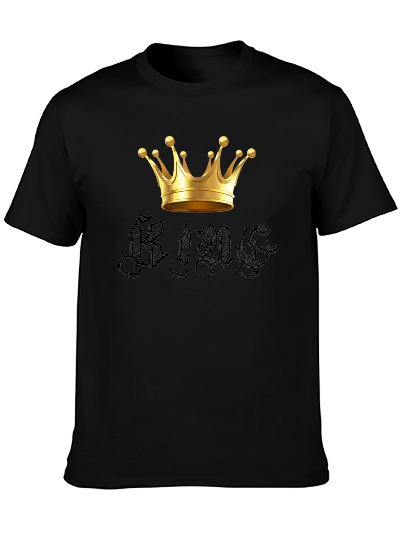 King Crown Graphic Tee - Mens Black T-Shirt