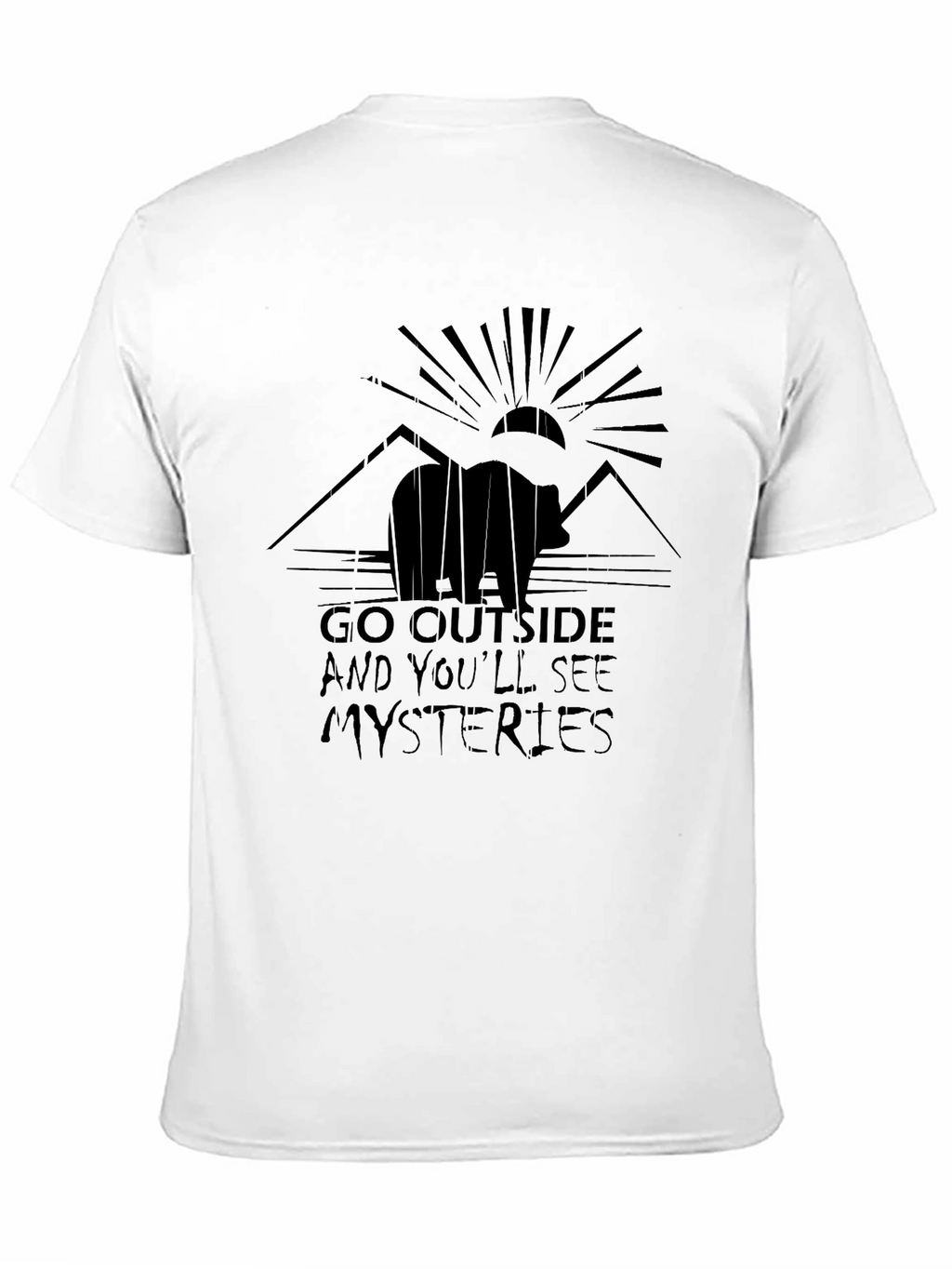 Outdoor Adventure Tee - Bear & Mountain Design