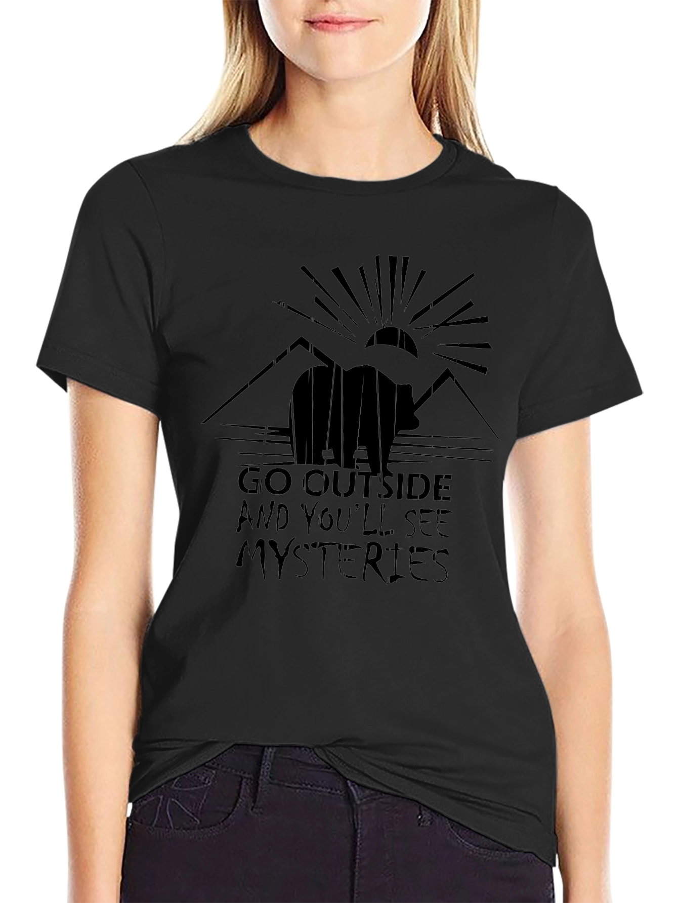 Outdoor Adventure Tee - Bear & Mountain Design