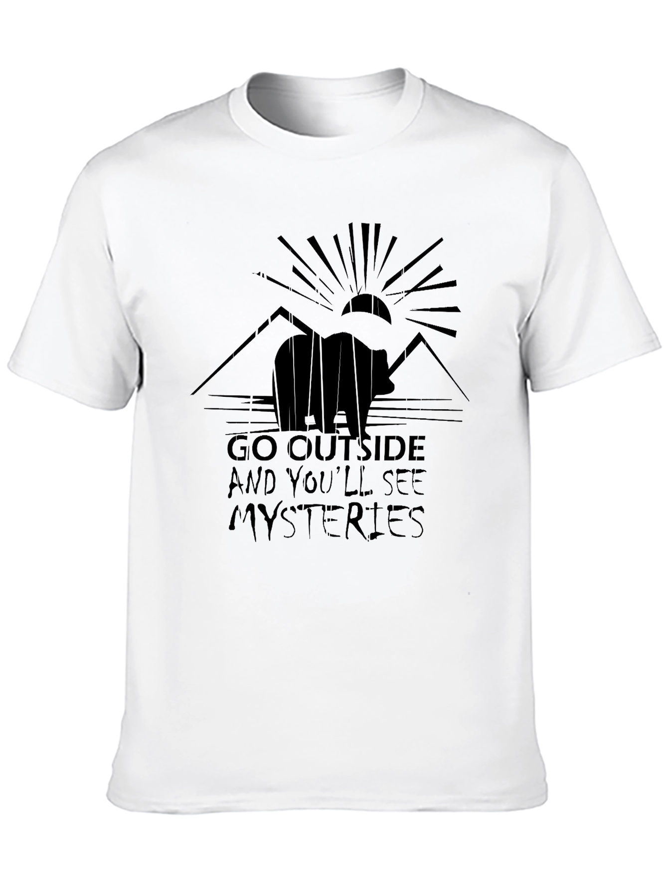 Outdoor Adventure Tee - Bear & Mountain Design
