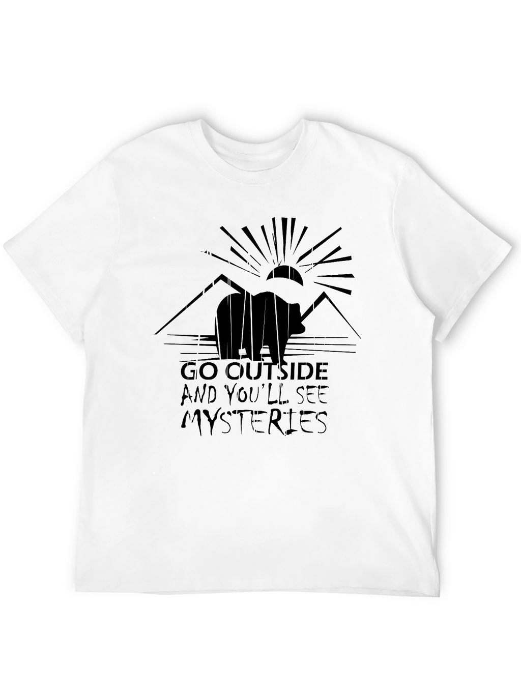 Outdoor Adventure Tee - Bear & Mountain Design