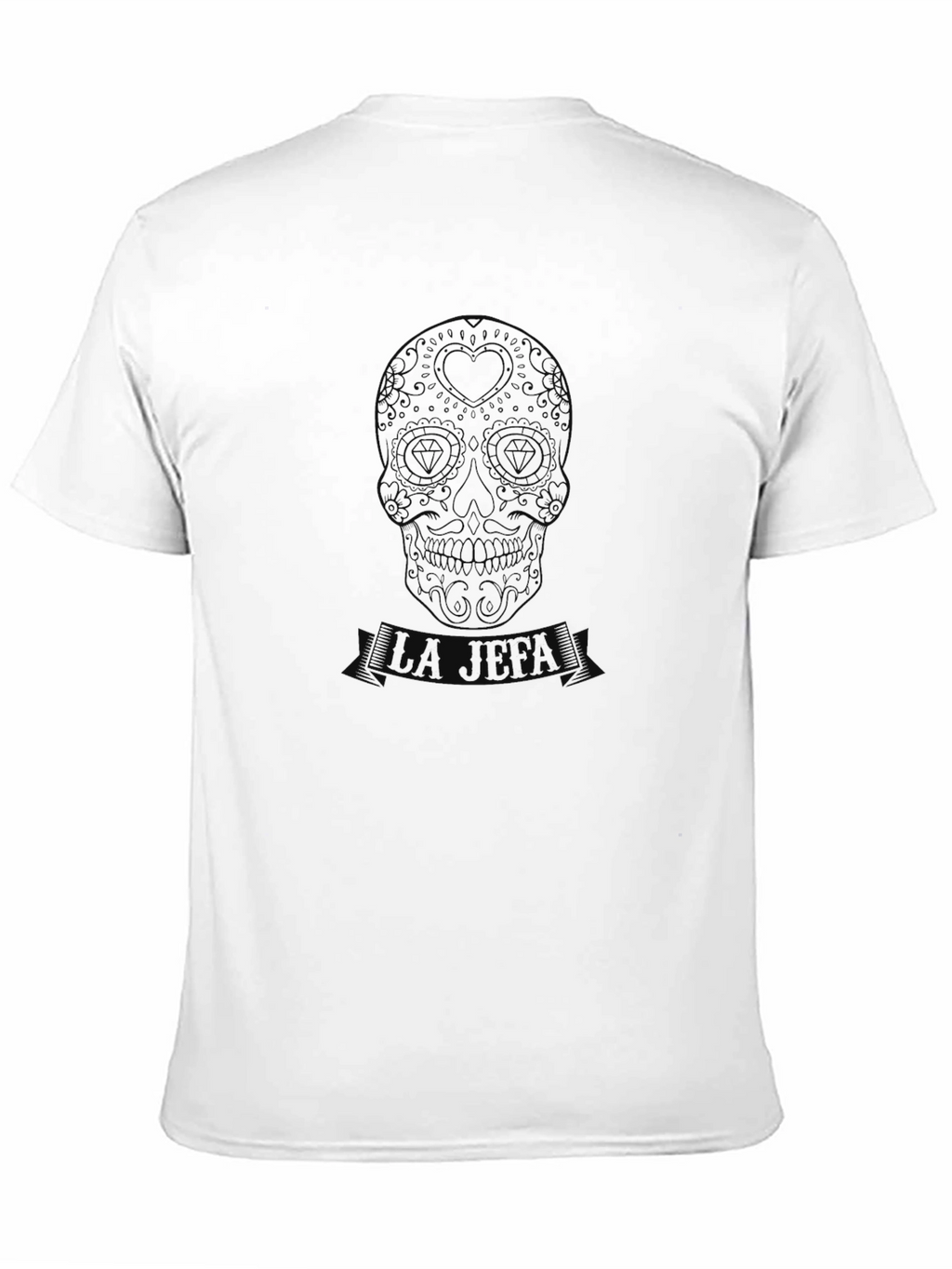 Mens Black Sugar Skull Graphic Tee