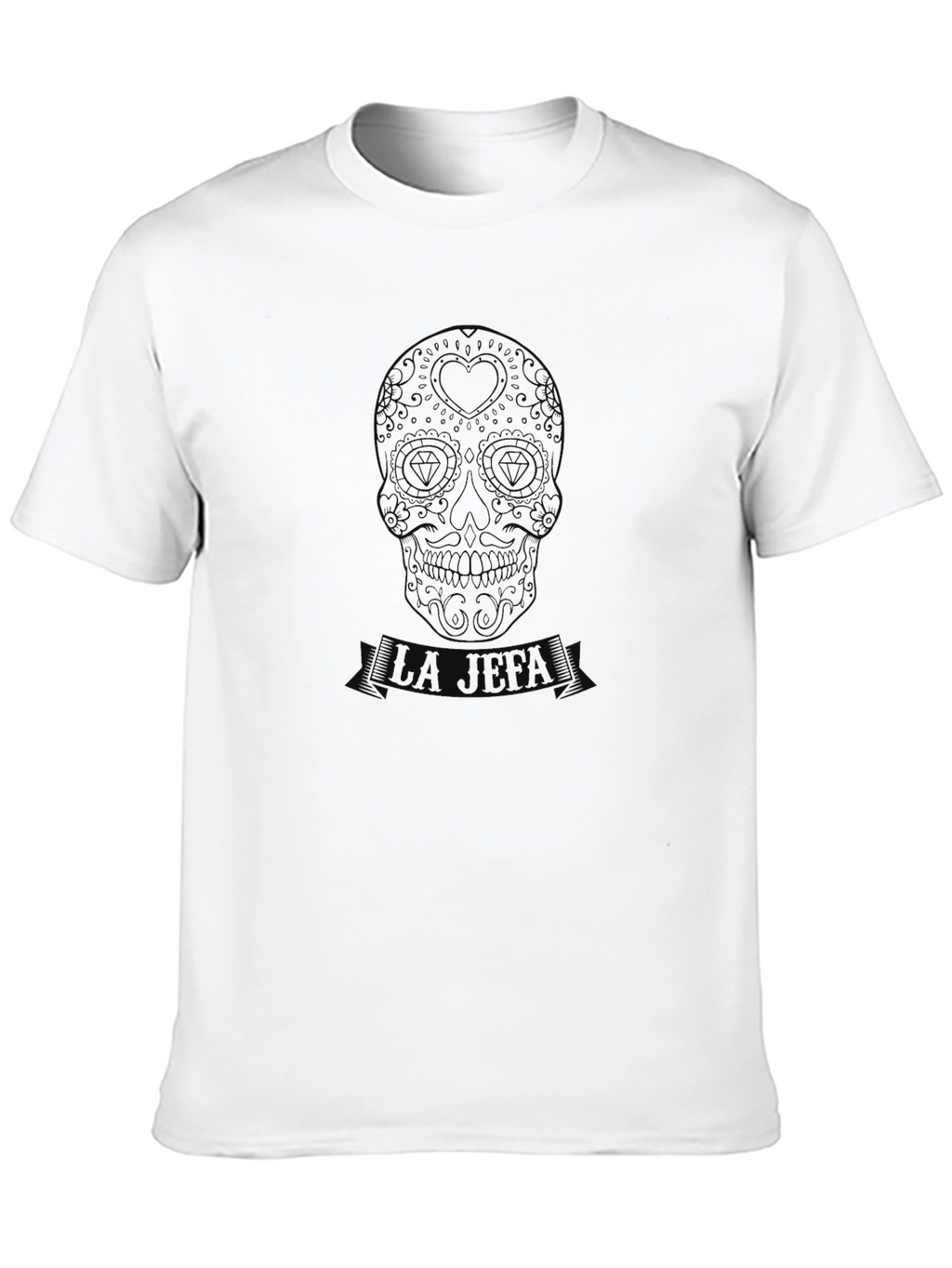 Mens Black Sugar Skull Graphic Tee