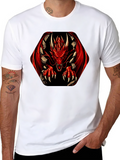 Red Dragon Graphic Tee - Mens Black T-Shirt
