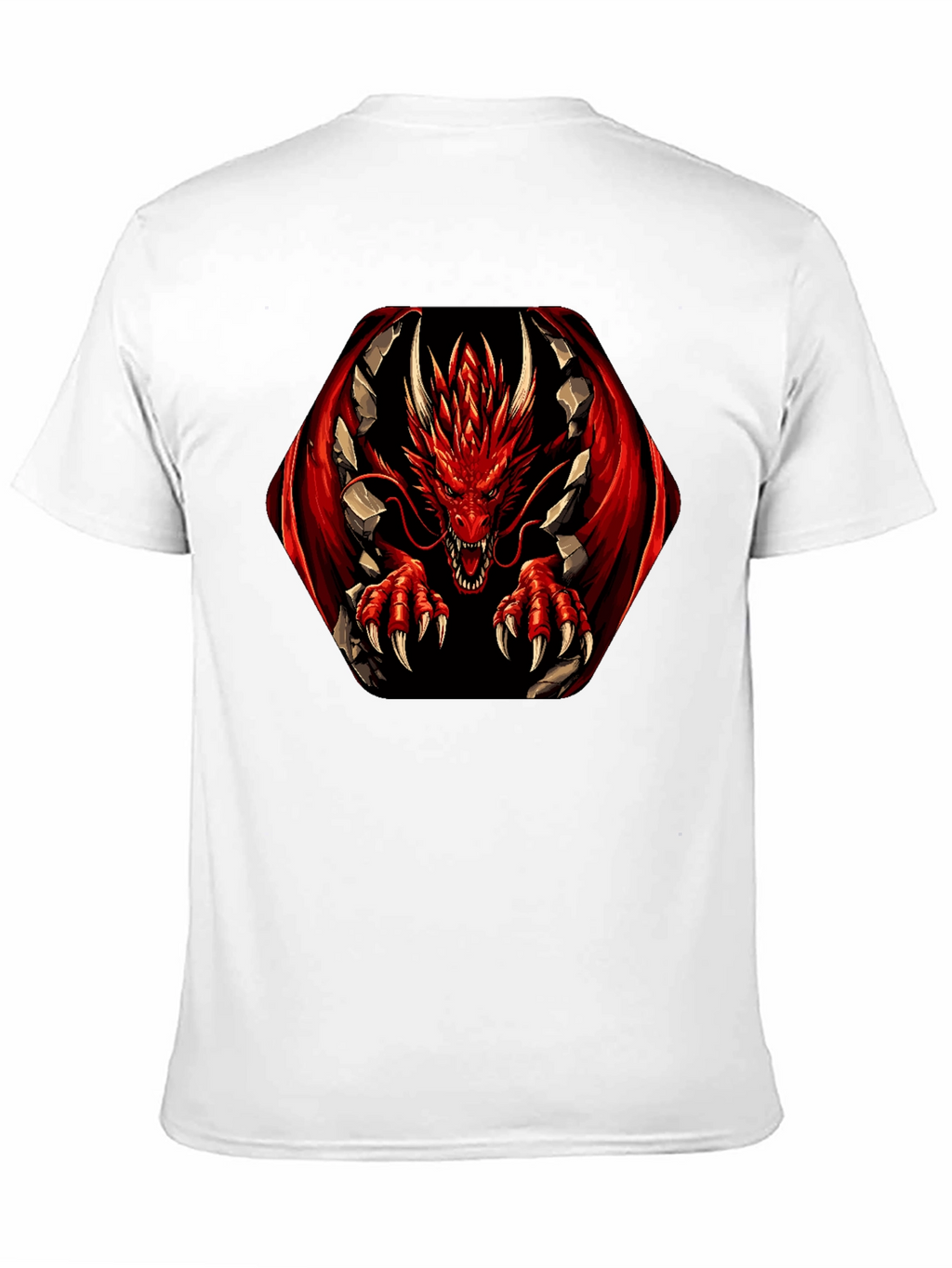 Red Dragon Graphic Tee - Mens Black T-Shirt