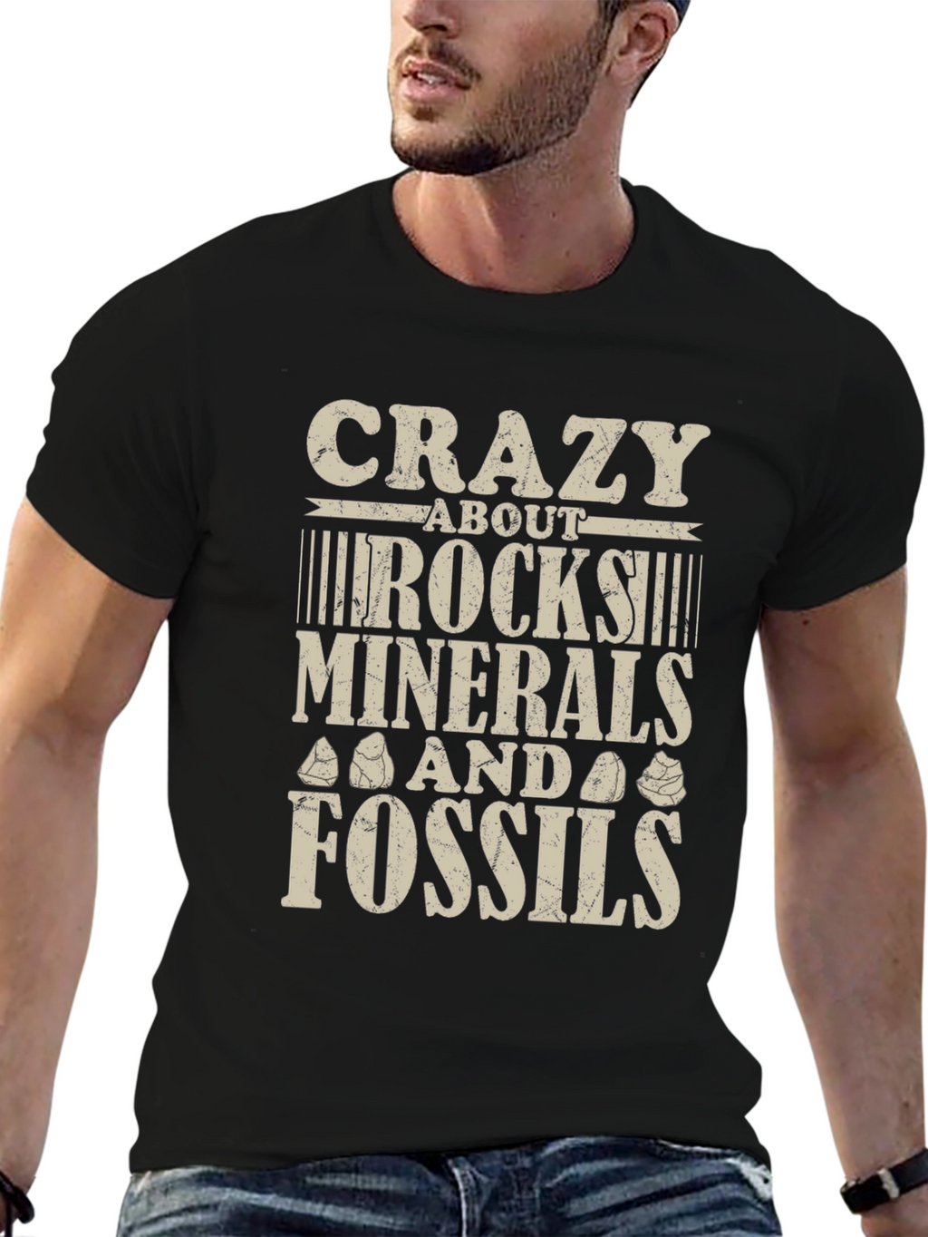 Crazy About Rocks Minerals and Fossils T-Shirt