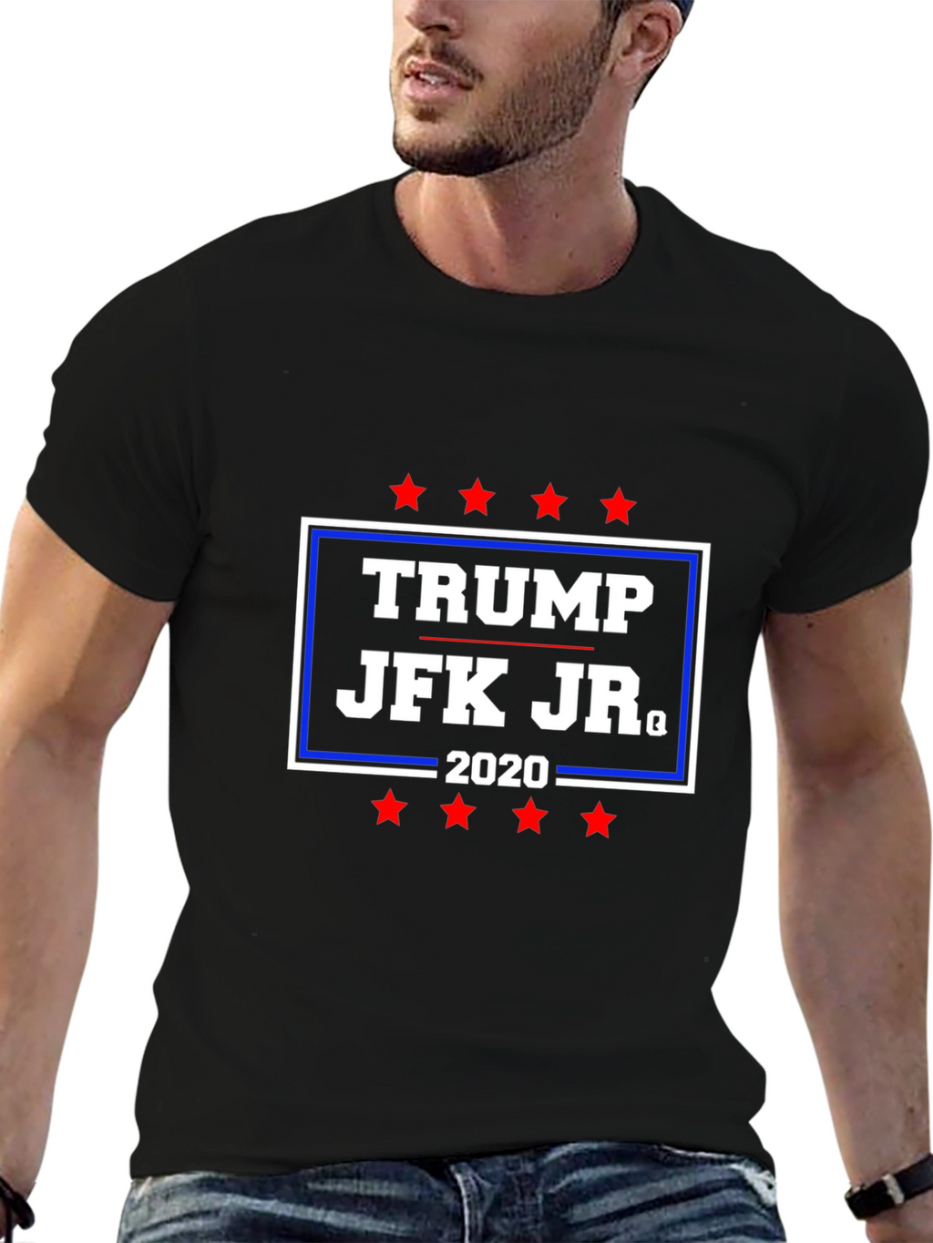 Trump JFK Jr. 2020 Graphic Tee - Political Statement