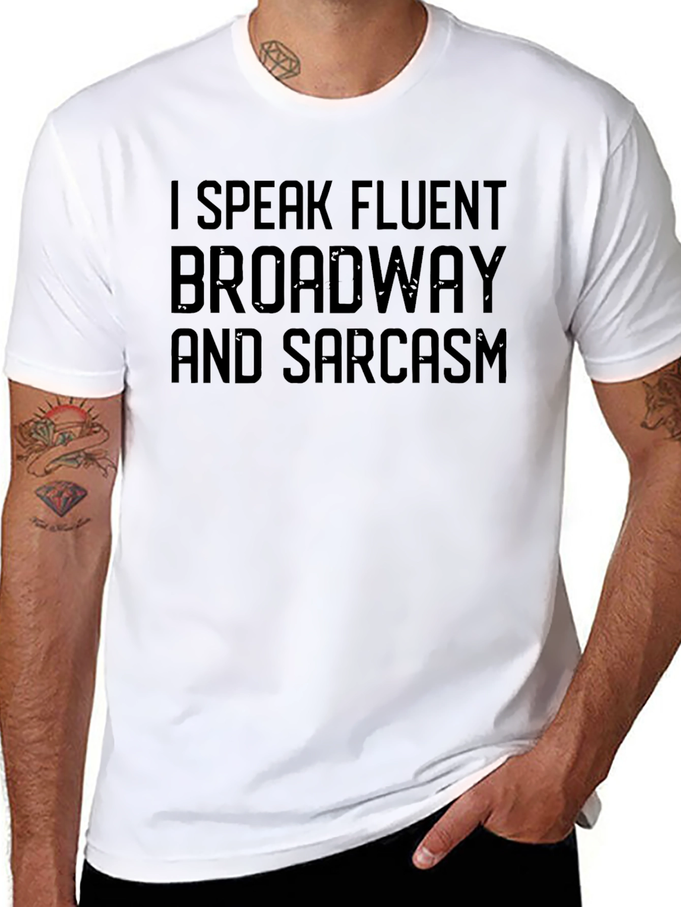 Fluent Broadway & Sarcasm Graphic T-Shirt