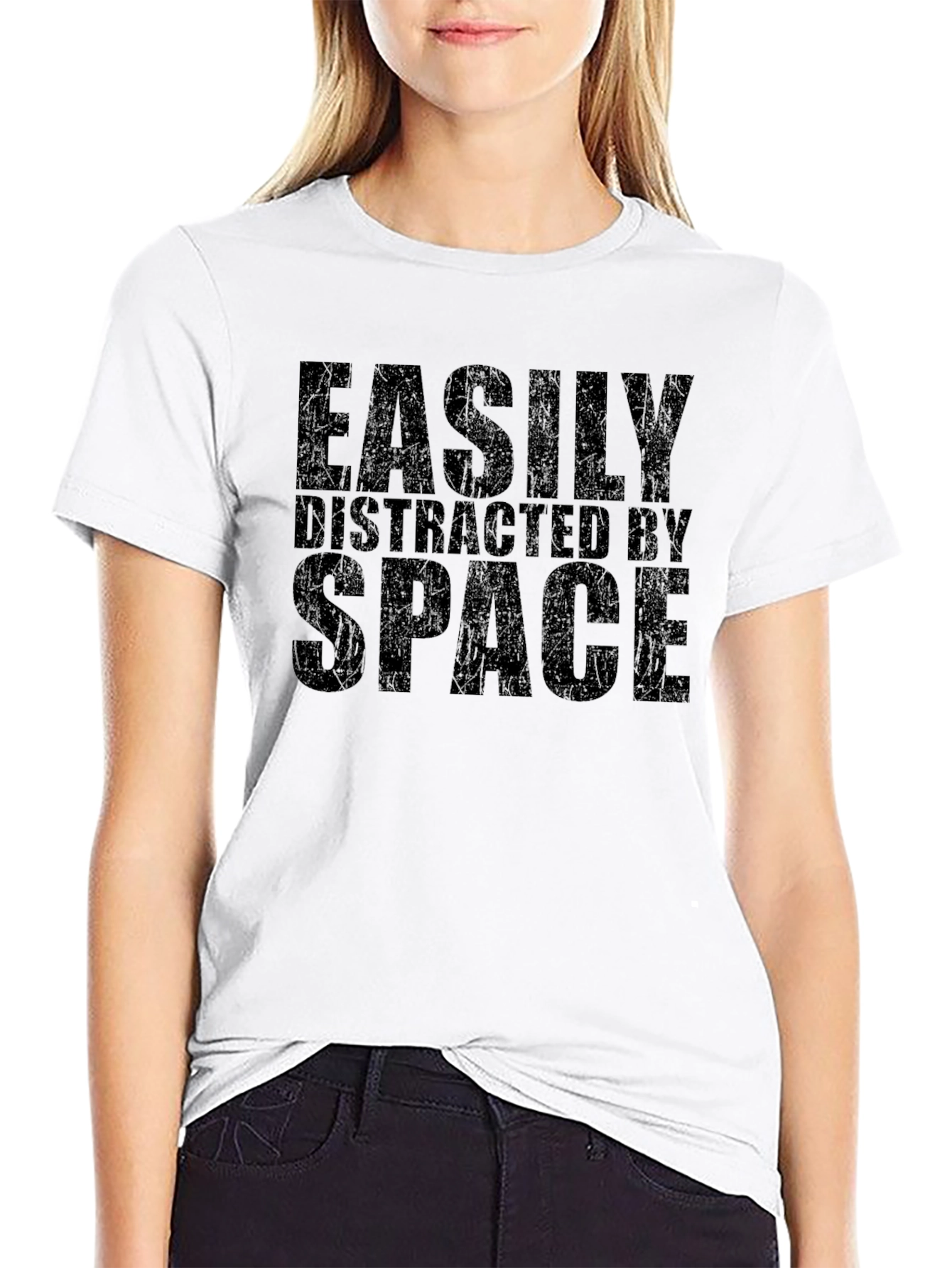 Easily Distracted By Space Graphic T-Shirt