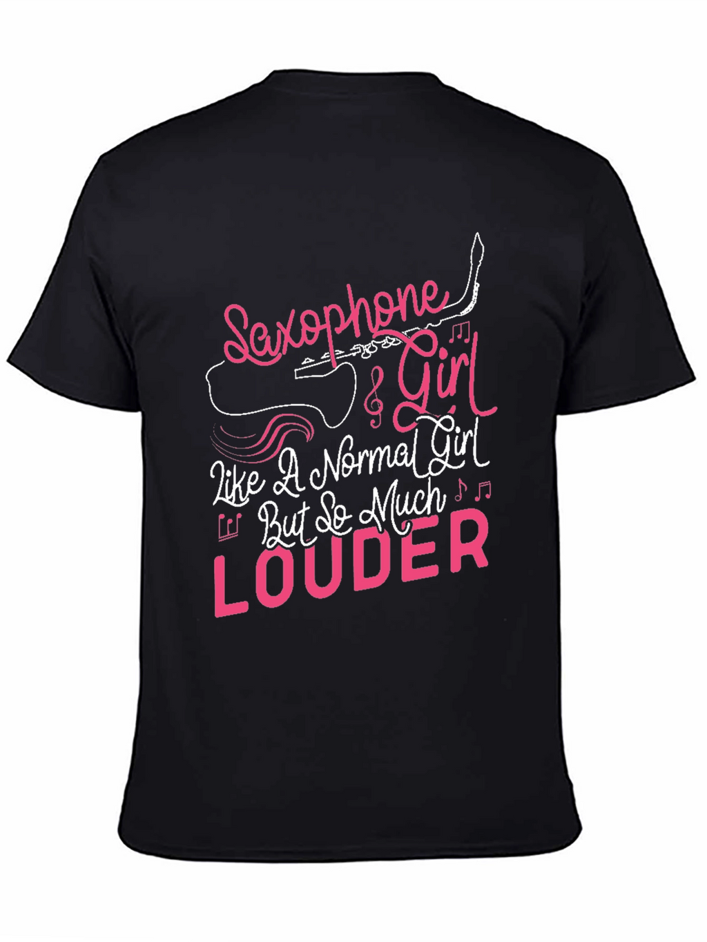 Saxophone Girl Louder T-Shirt