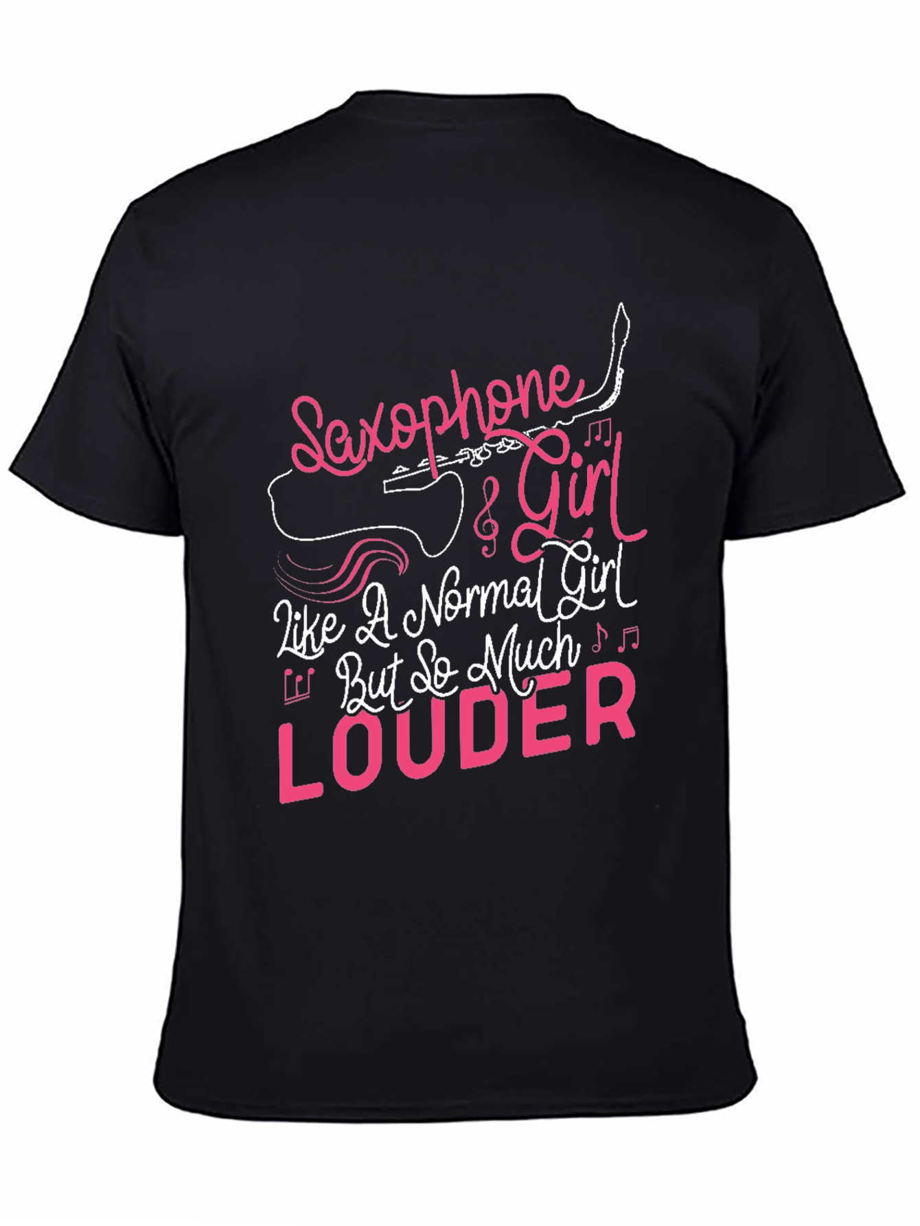 Saxophone Girl Louder T-Shirt