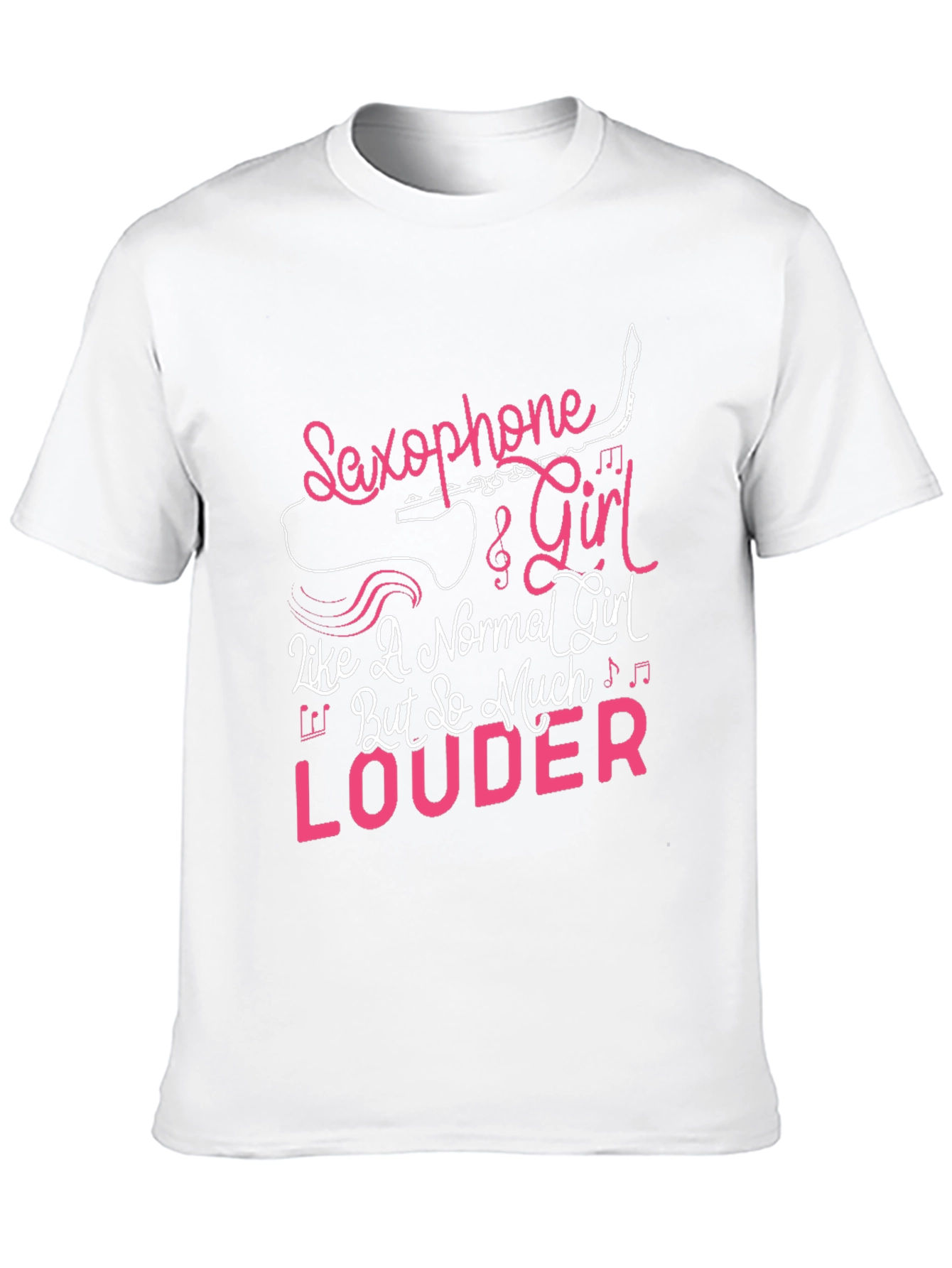 Saxophone Girl Louder T-Shirt