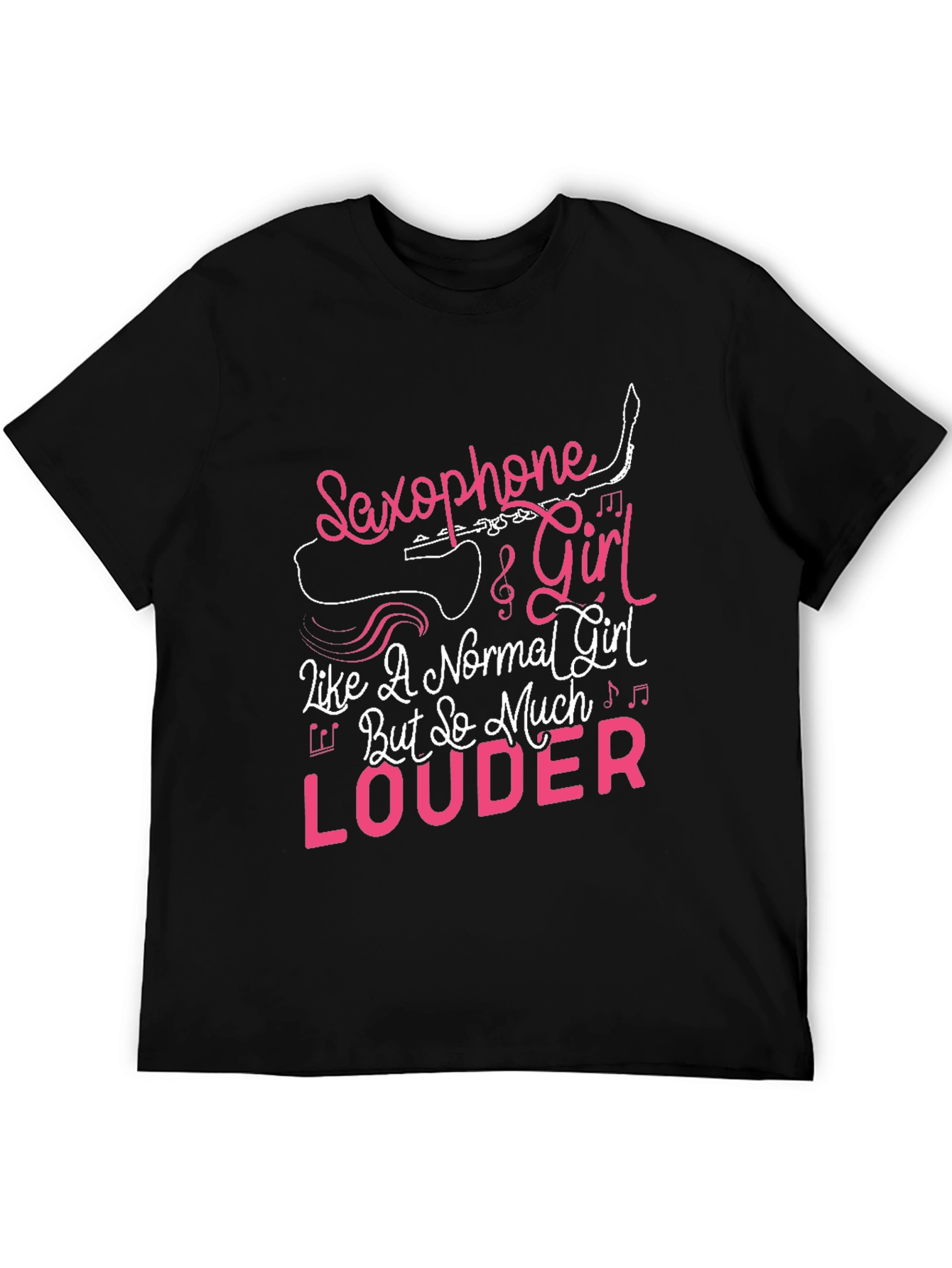 Saxophone Girl Louder T-Shirt