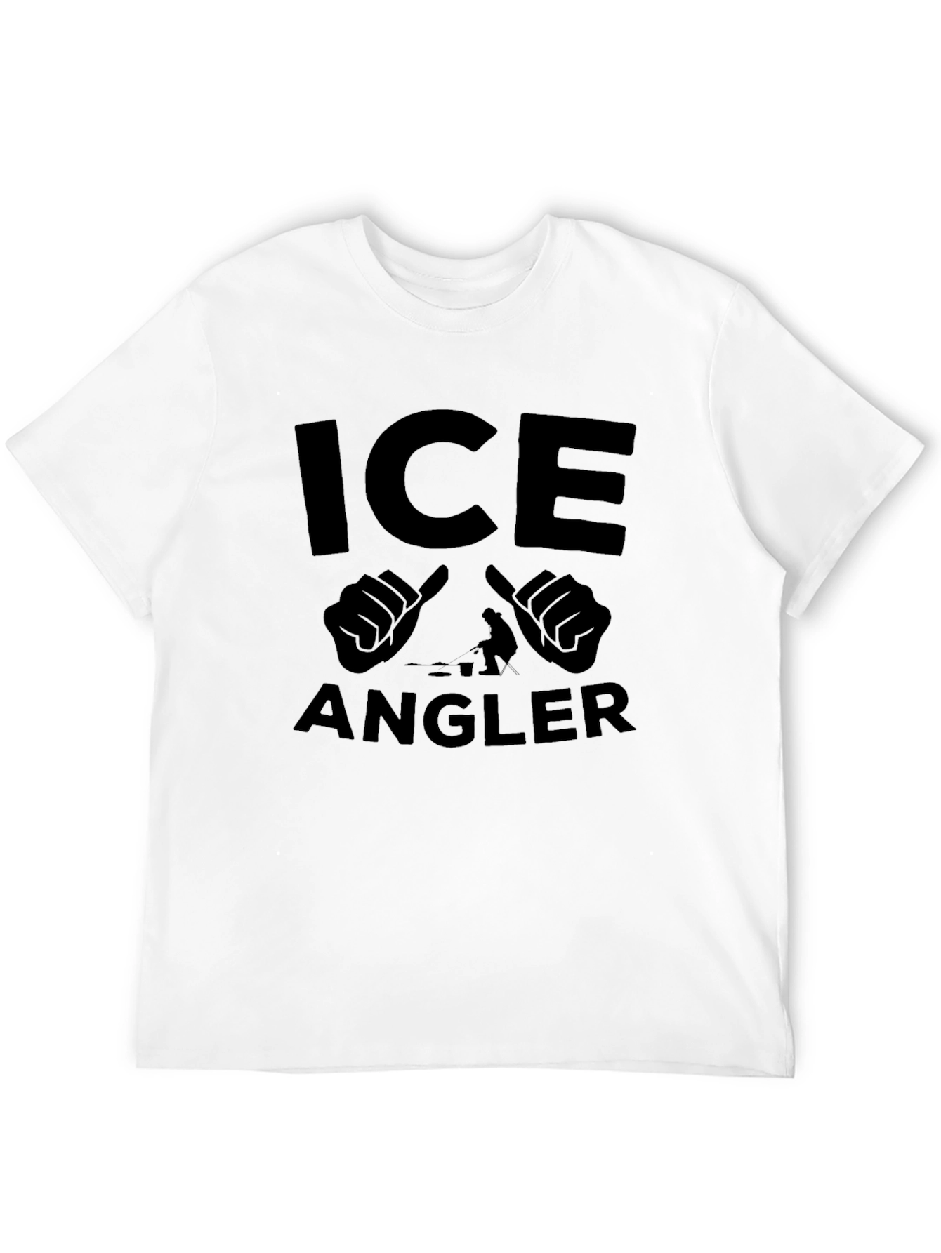 Ice Angler Black Graphic T-Shirt