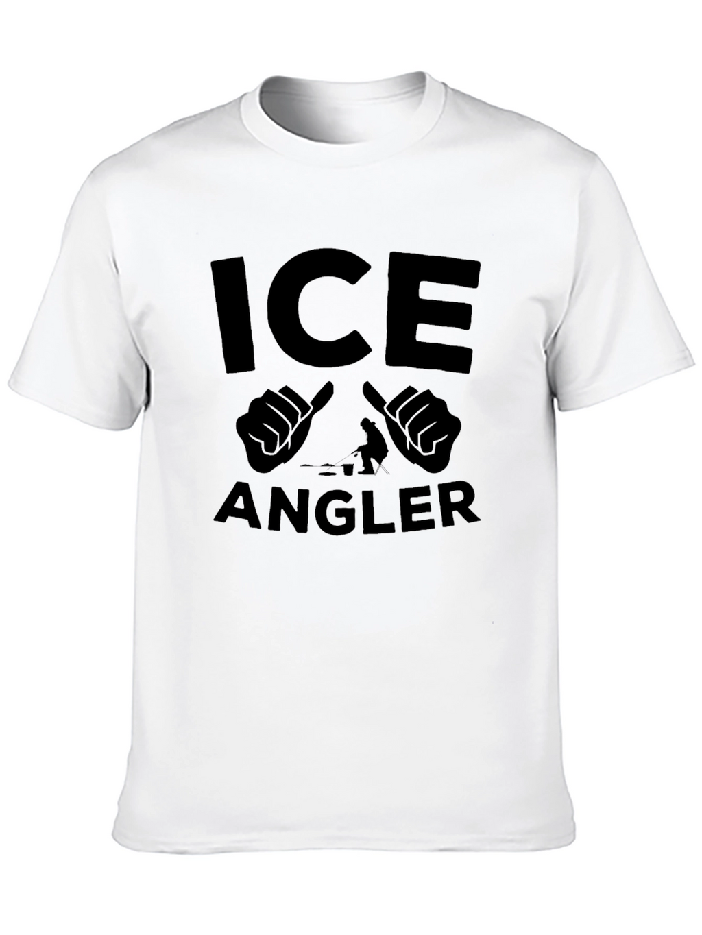 Ice Angler Black Graphic T-Shirt