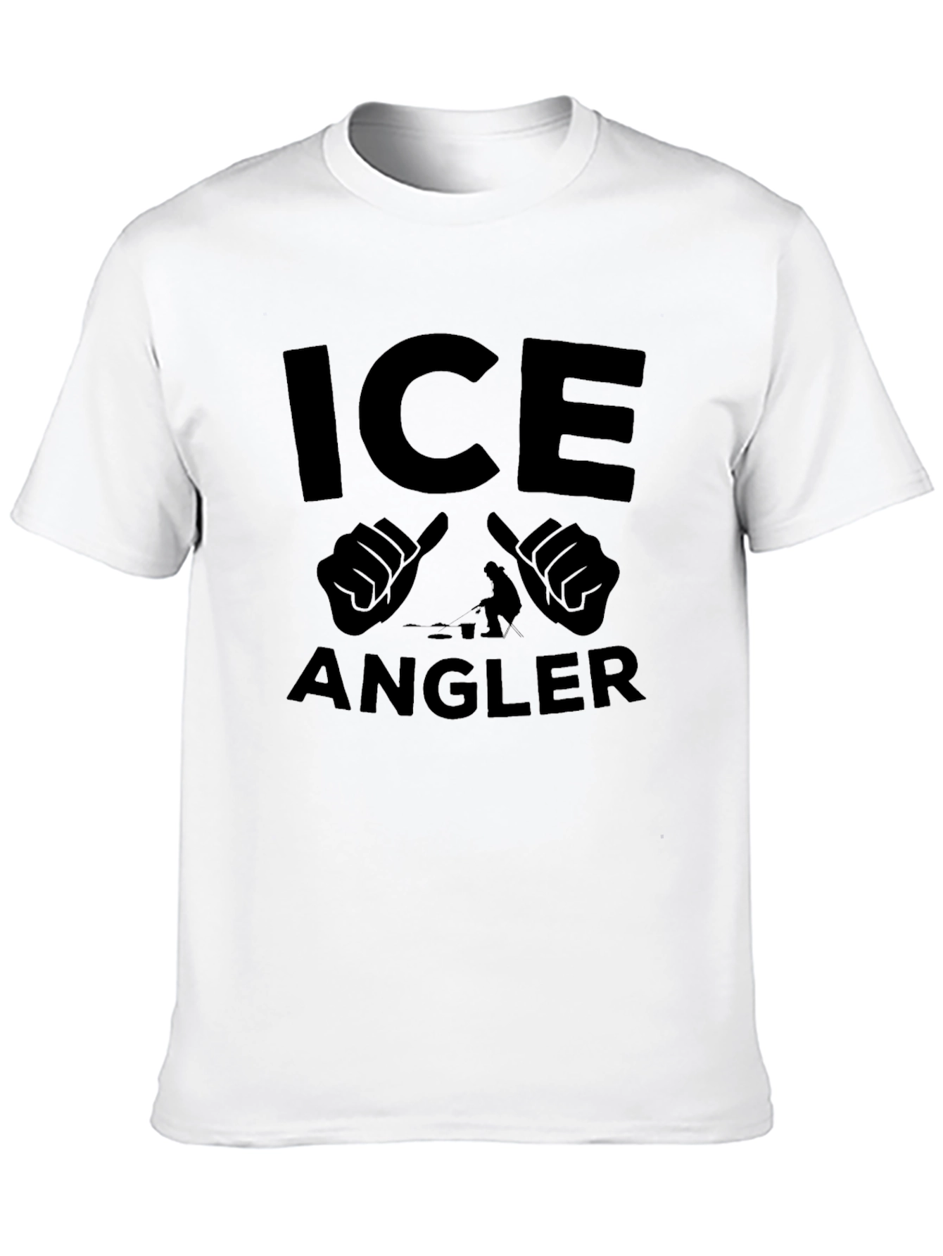 Ice Angler Black Graphic T-Shirt