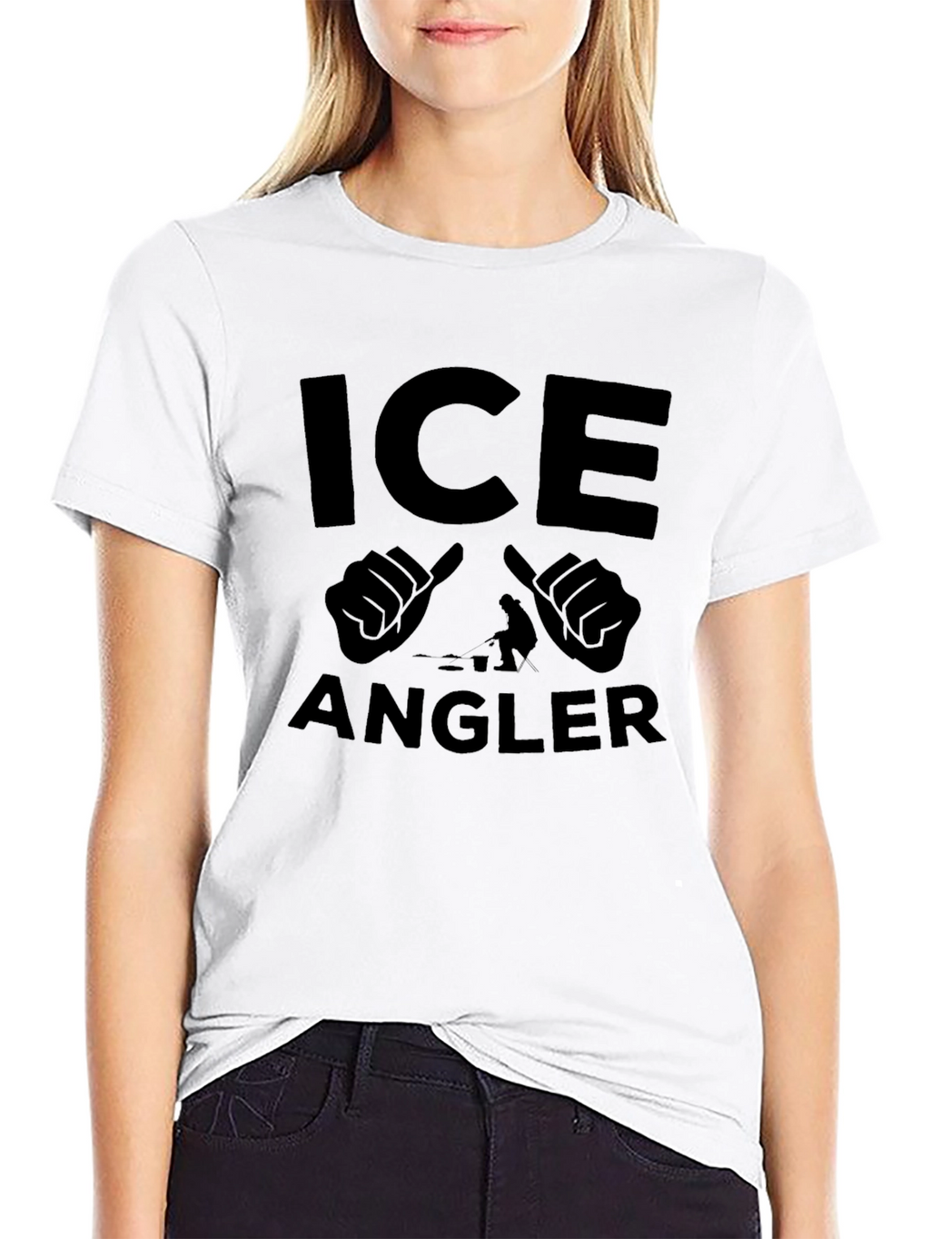 Ice Angler Black Graphic T-Shirt
