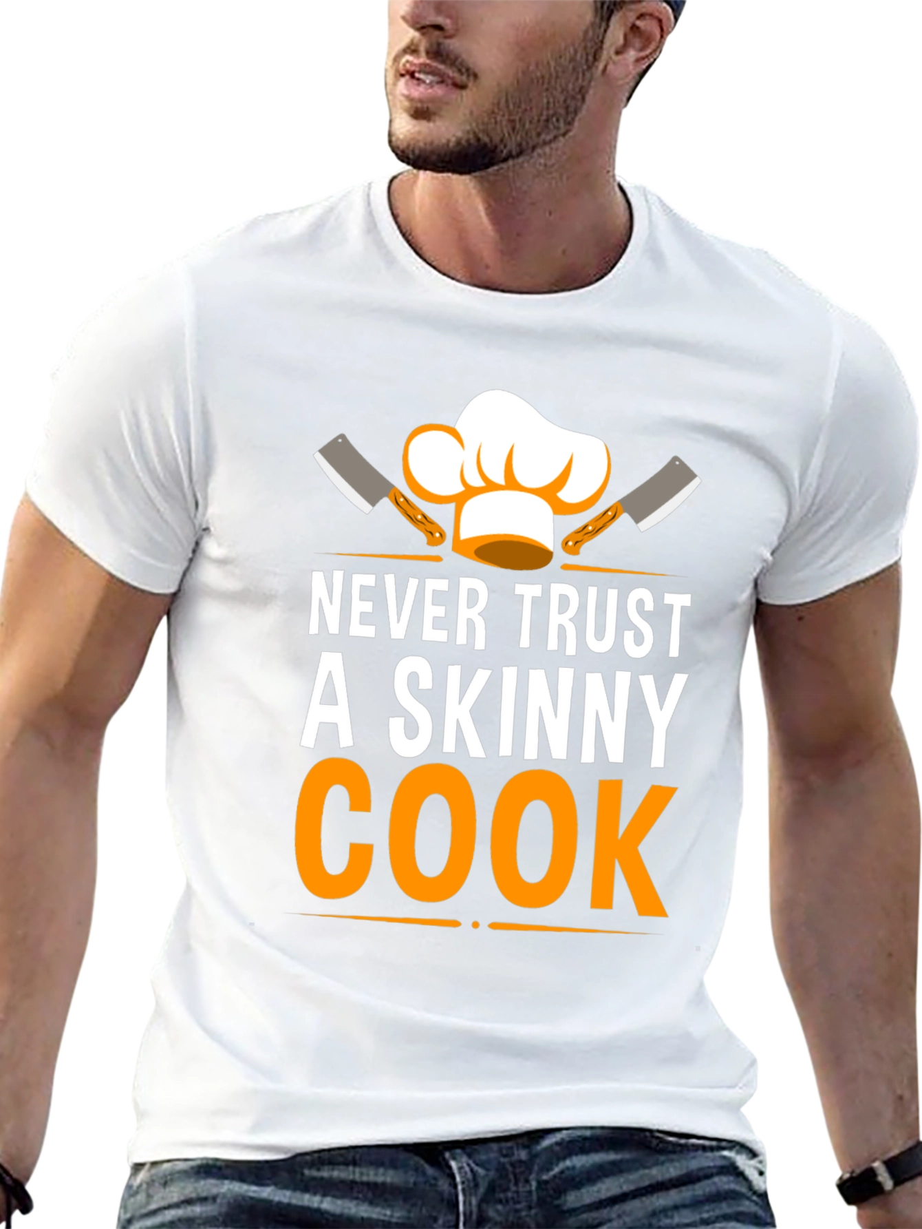 Never Trust a Skinny Cook Graphic T-Shirt