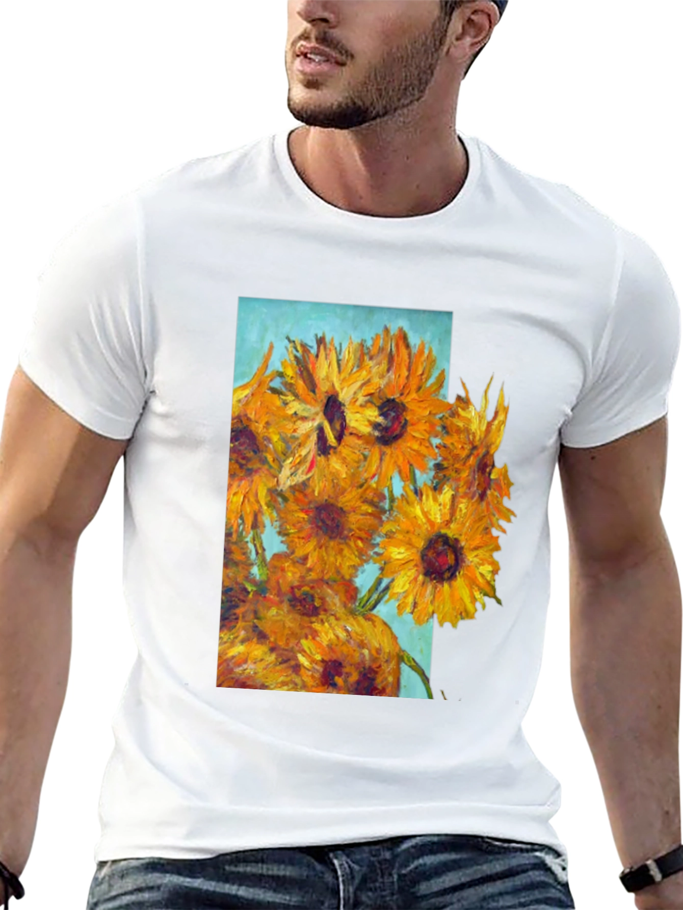 Sunflower Art Graphic T-Shirt