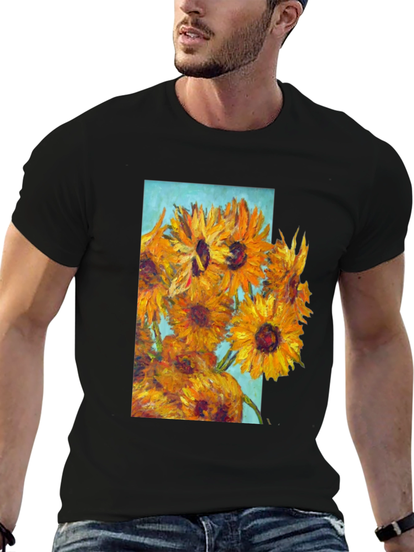 Sunflower Art Graphic T-Shirt
