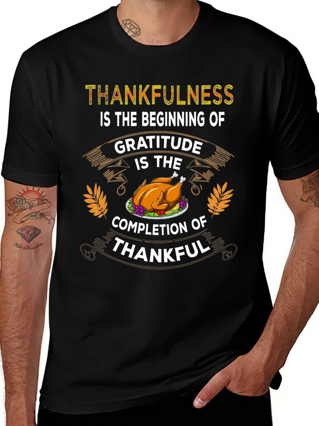 Thankfulness Gratitude Thanksgiving T-Shirt
