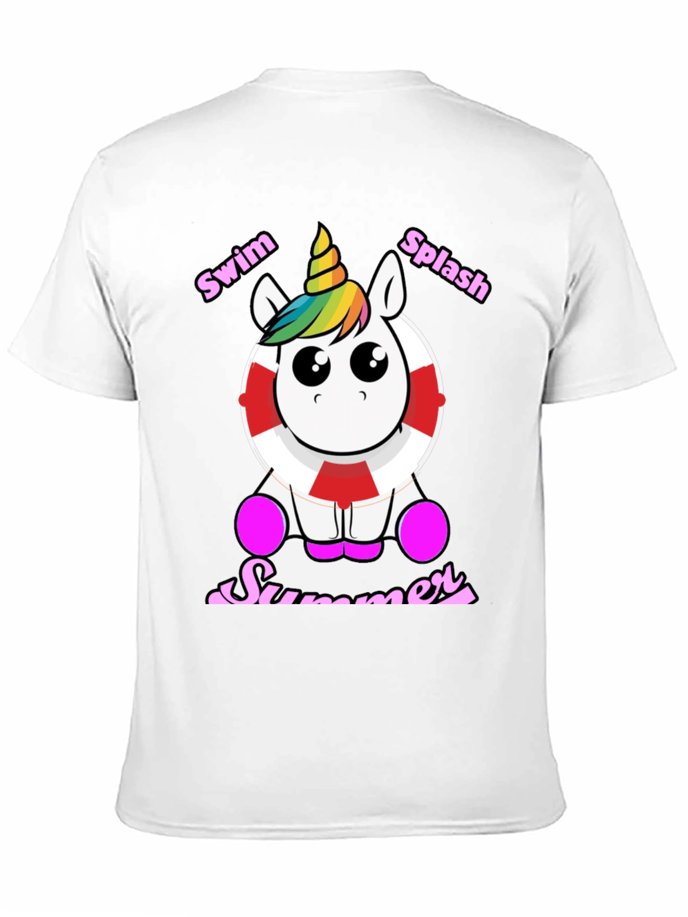 Swim Splash Summer Unicorn T-Shirt