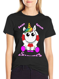 Swim Splash Summer Unicorn T-Shirt