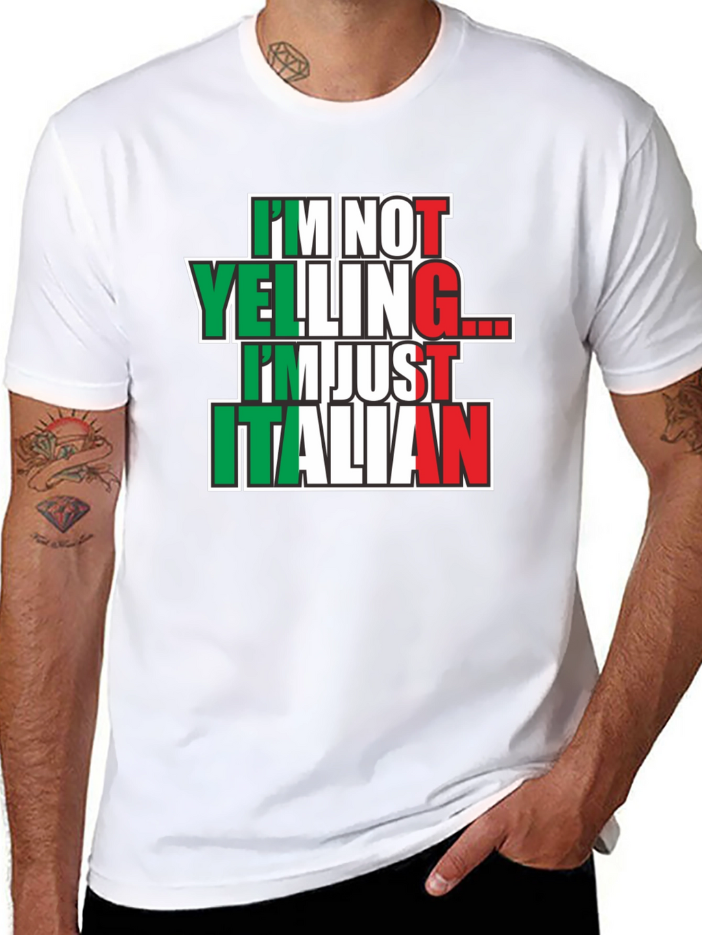 Im Not Yelling Im Just Italian T-Shirt