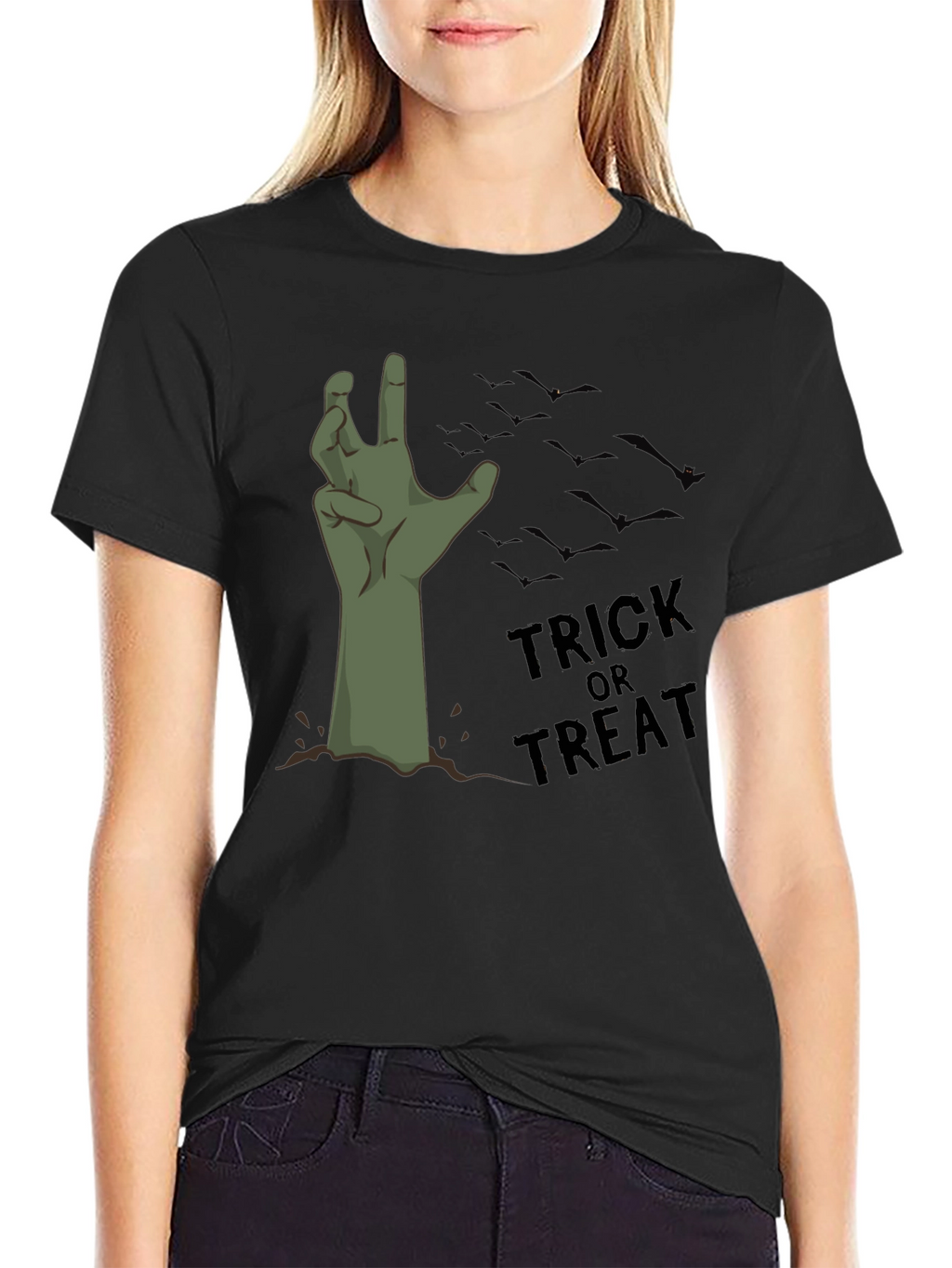 Halloween Zombie Hand Trick Or Treat T-Shirt