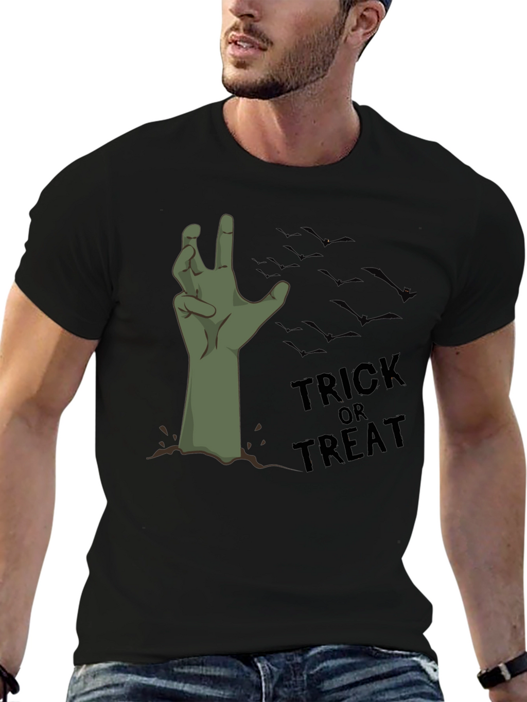 Halloween Zombie Hand Trick Or Treat T-Shirt