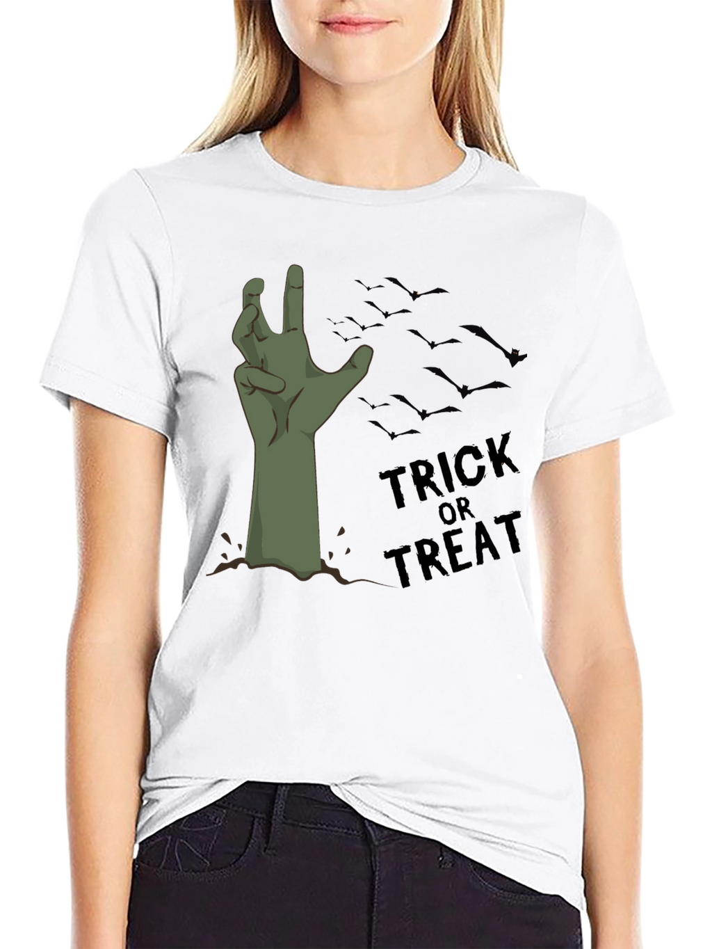 Halloween Zombie Hand Trick Or Treat T-Shirt