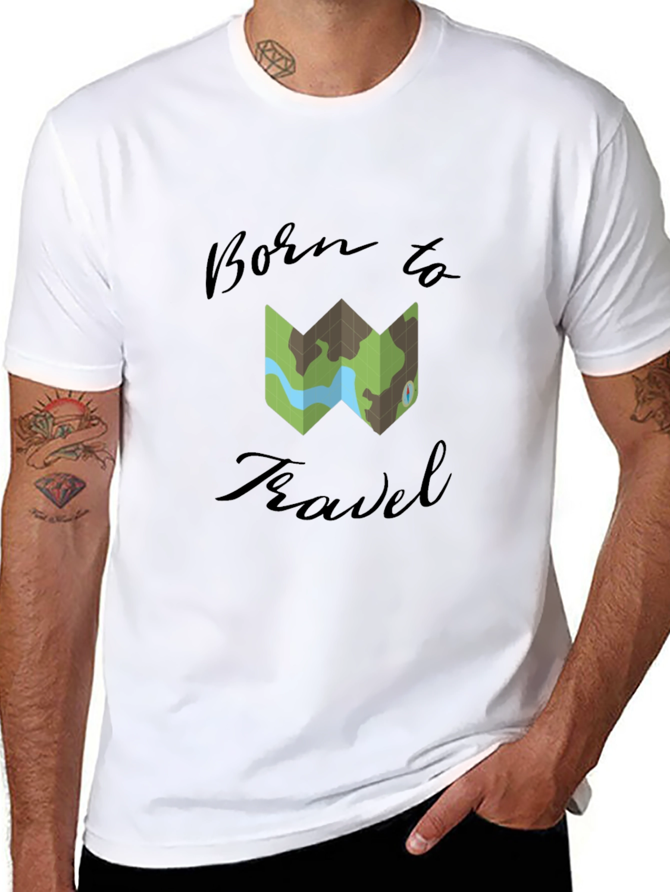 Born to Travel Graphic T-Shirt