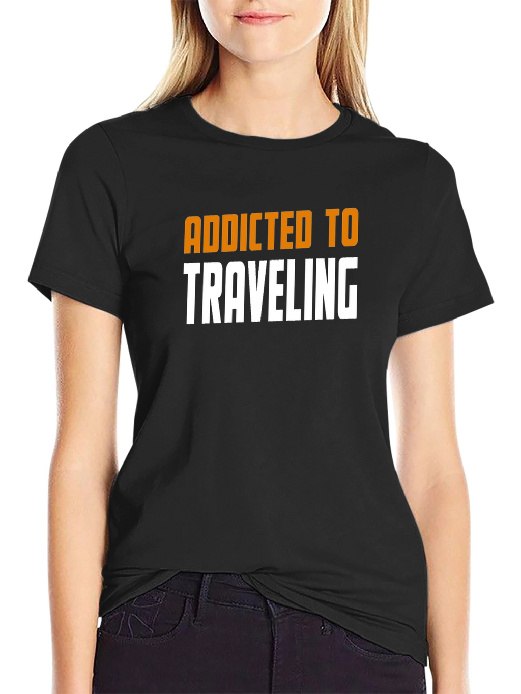 Addicted to Traveling T-Shirt - Black