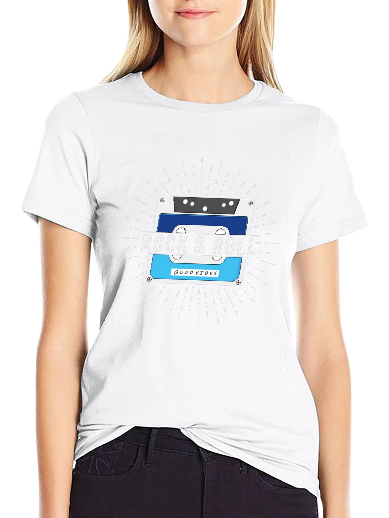 Rock & Roll Cassette Tape T-Shirt