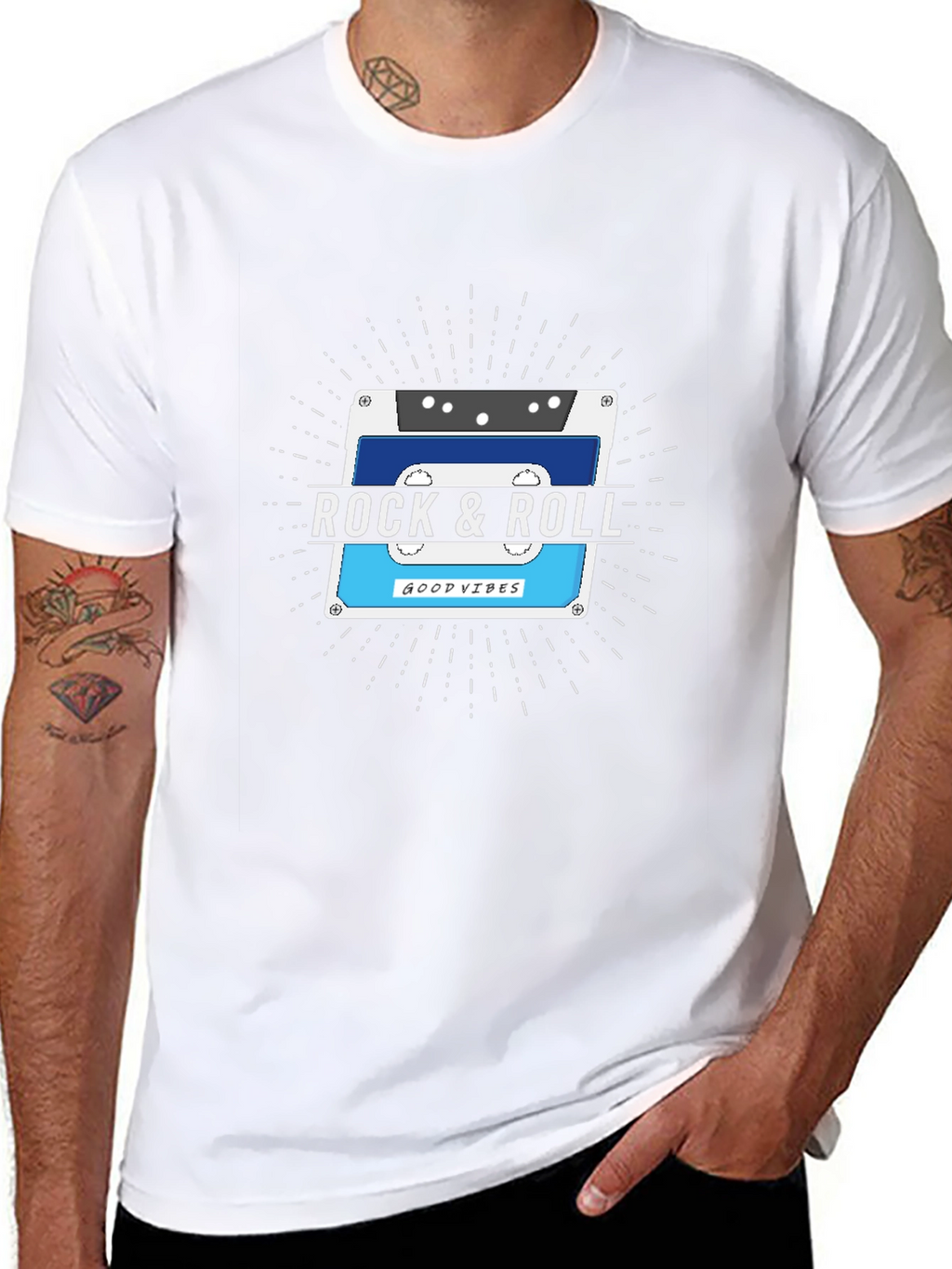 Rock & Roll Cassette Tape T-Shirt