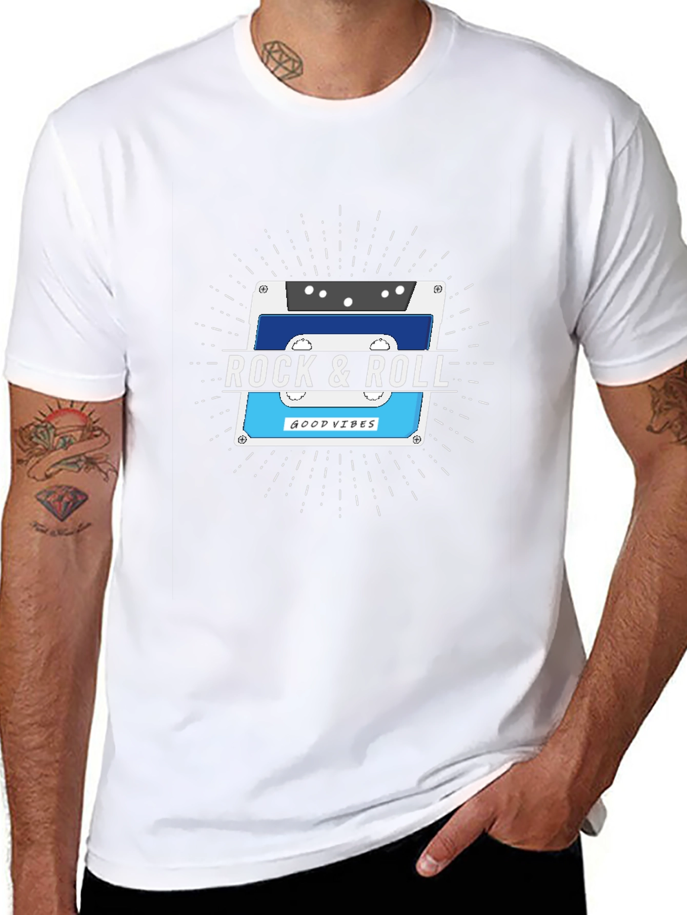 Rock & Roll Cassette Tape T-Shirt