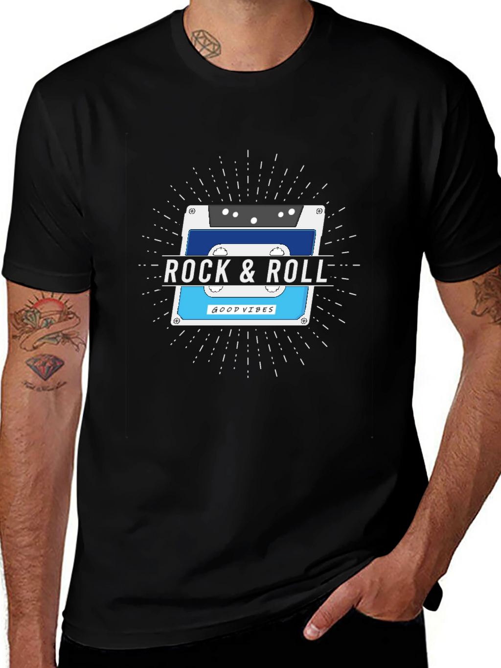 Rock & Roll Cassette Tape T-Shirt