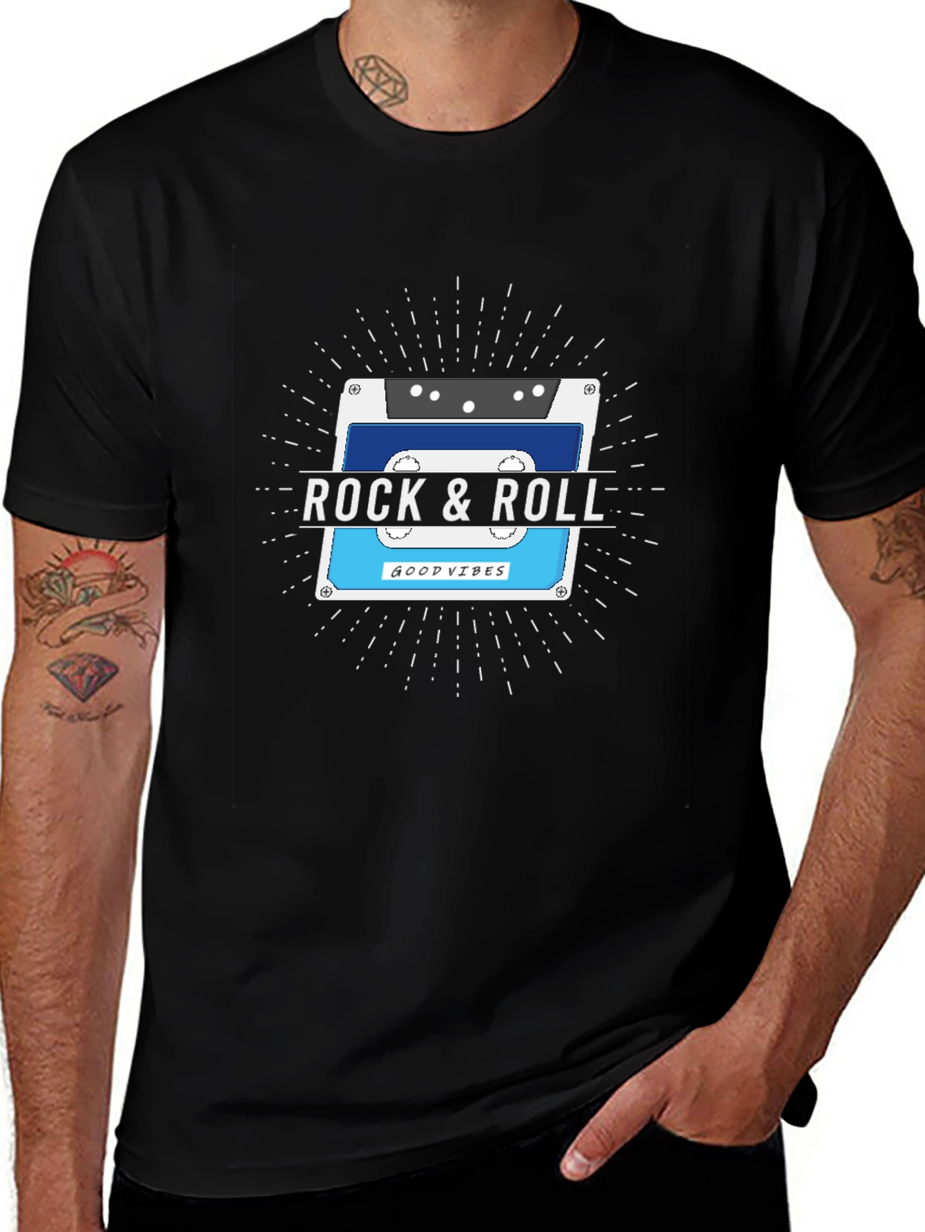 Rock & Roll Cassette Tape T-Shirt