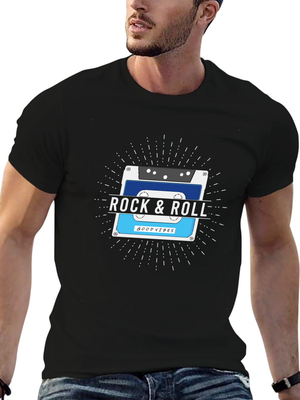 Rock & Roll Cassette Tape T-Shirt