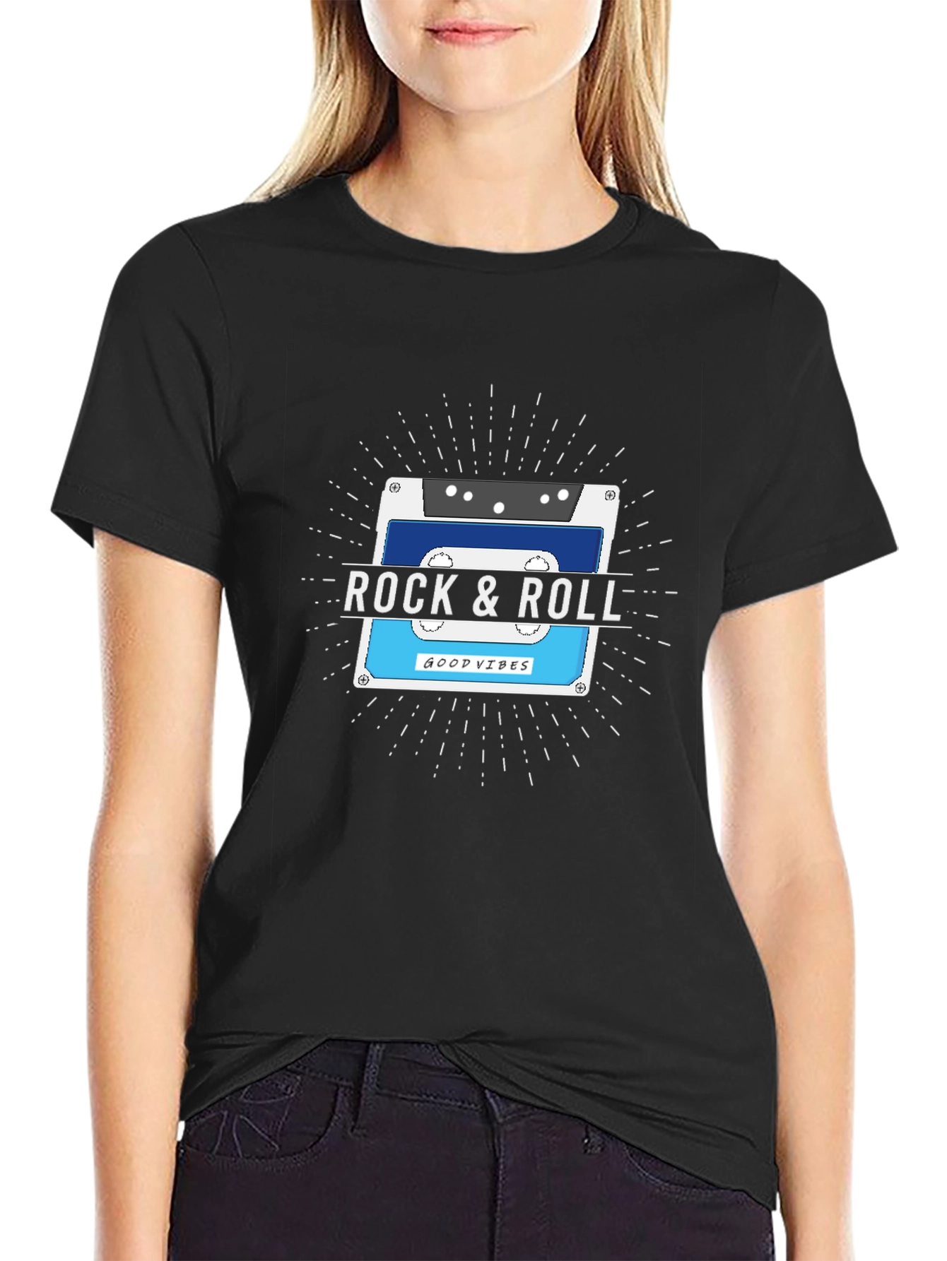 Rock & Roll Cassette Tape T-Shirt
