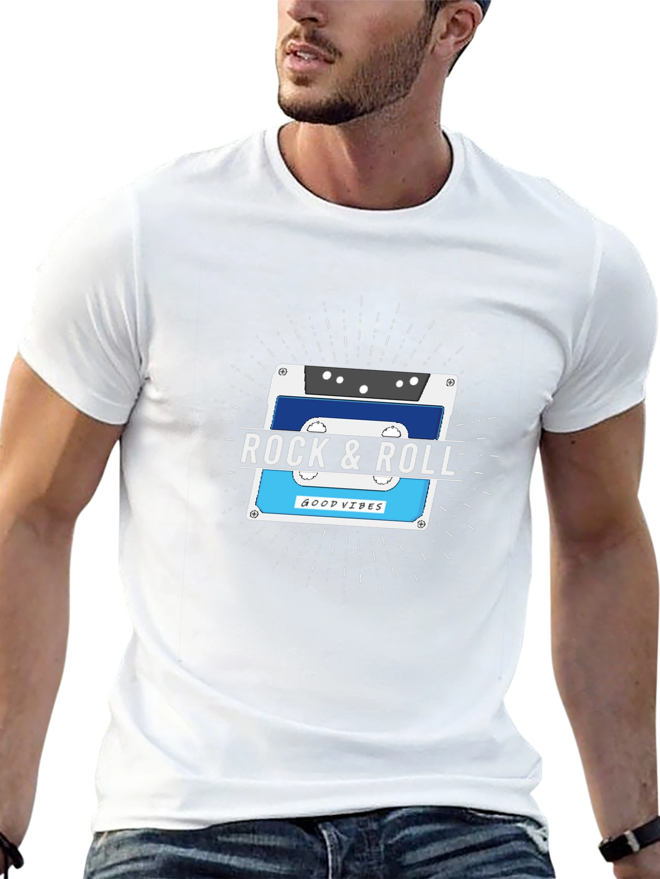 Rock & Roll Cassette Tape T-Shirt