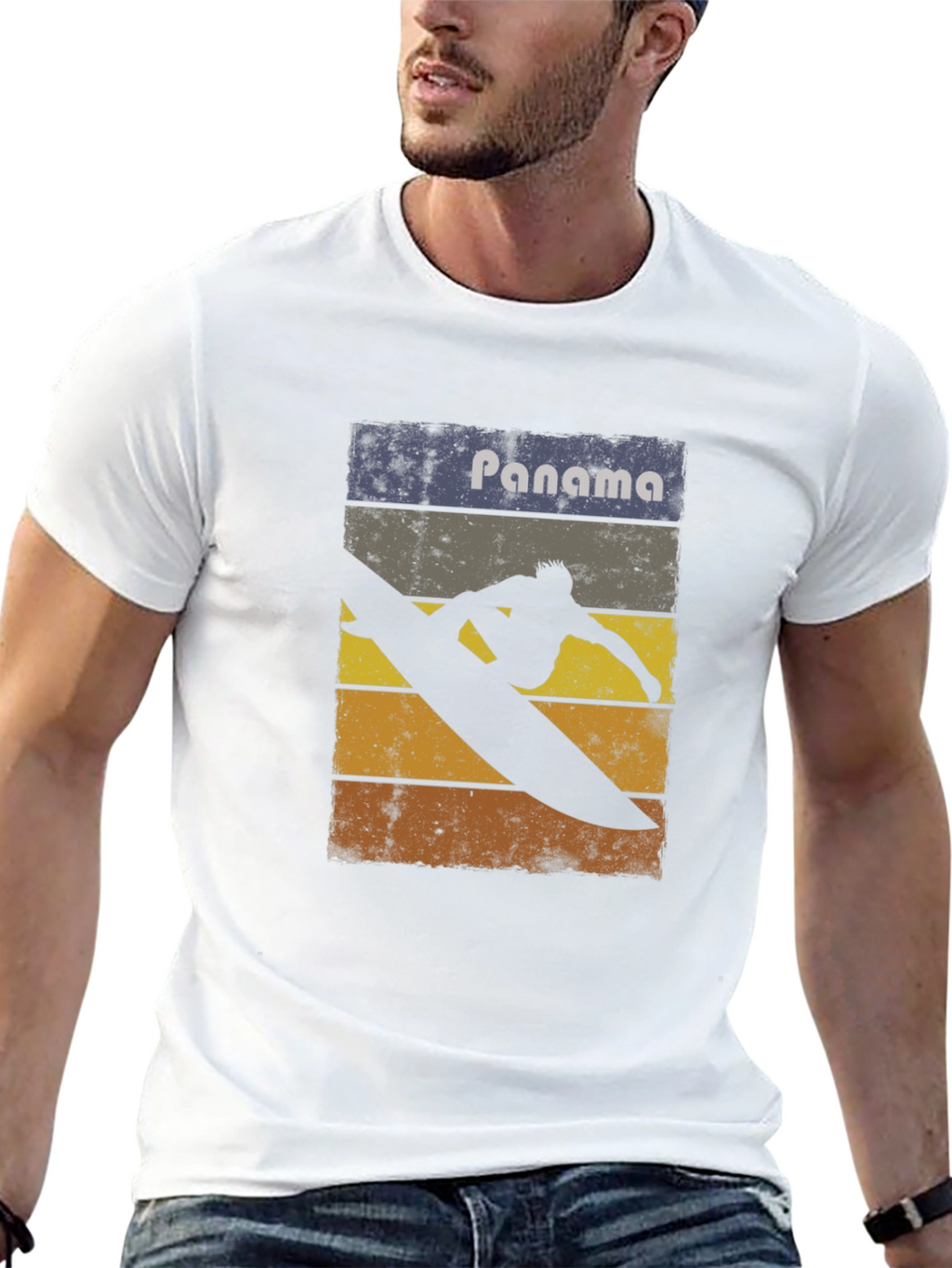 Panama Surfing Retro Tee