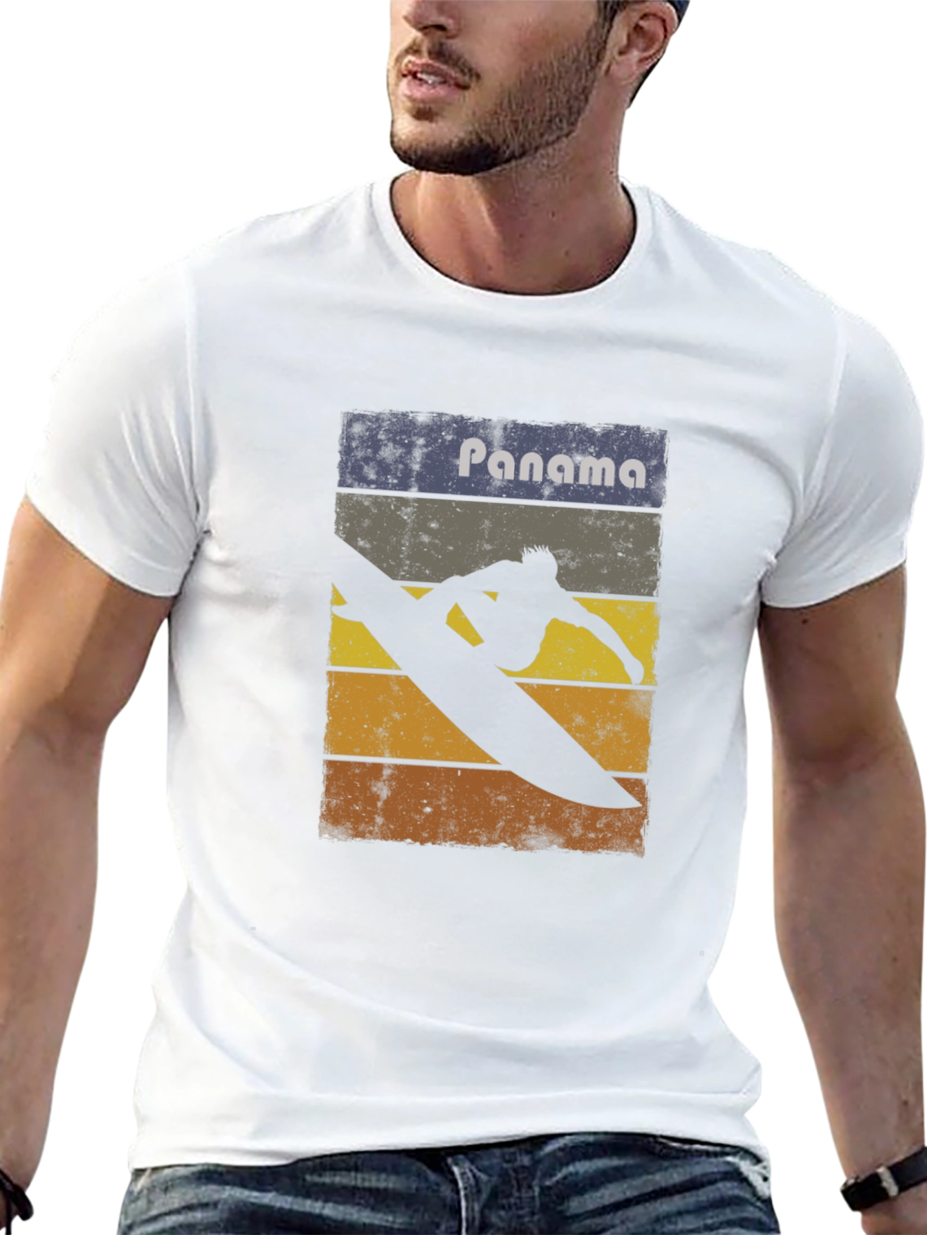 Panama Surfing Retro Tee