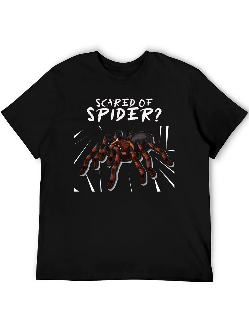 Scared of Spider? Novelty Graphic Tee