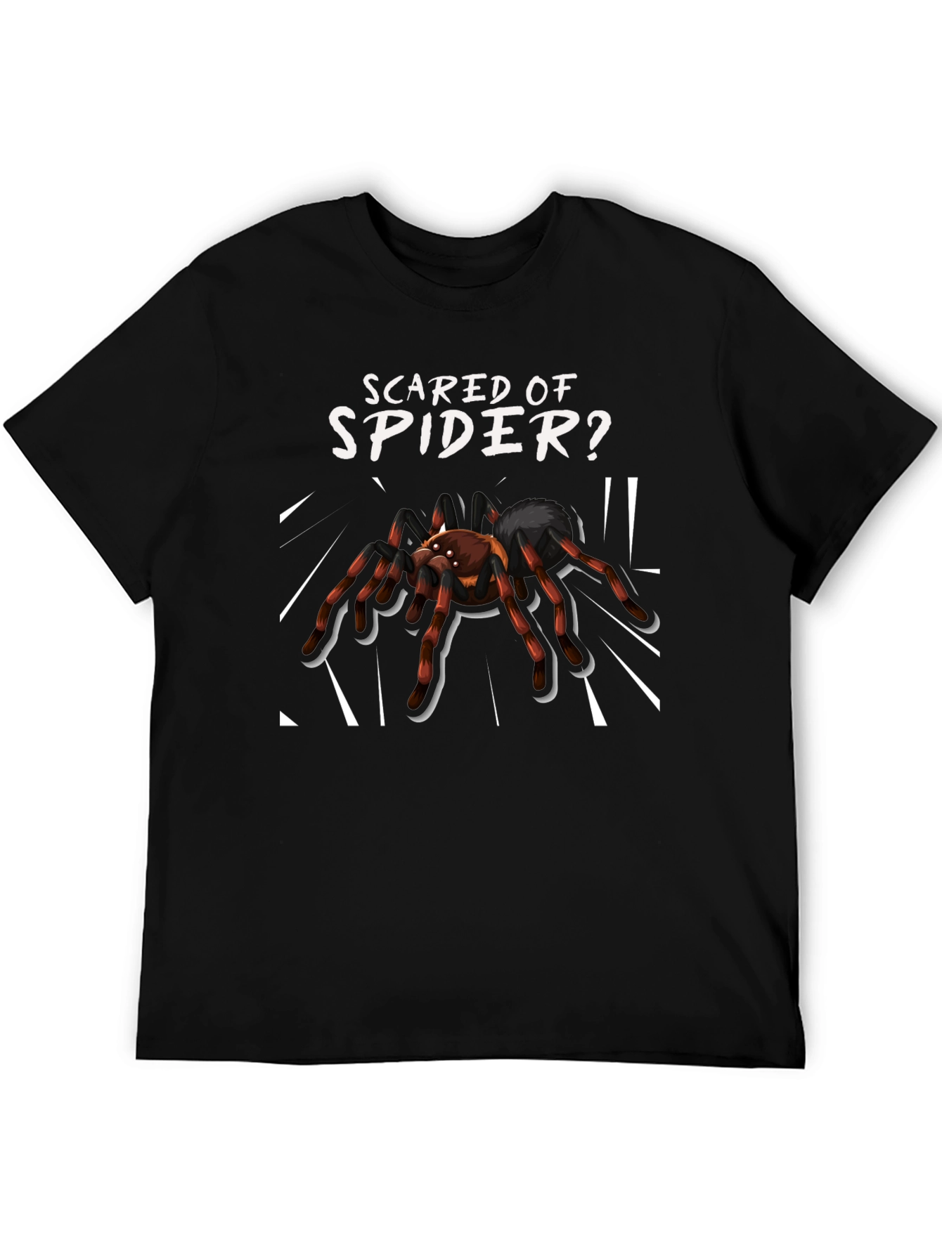 Scared of Spider? Novelty Graphic Tee